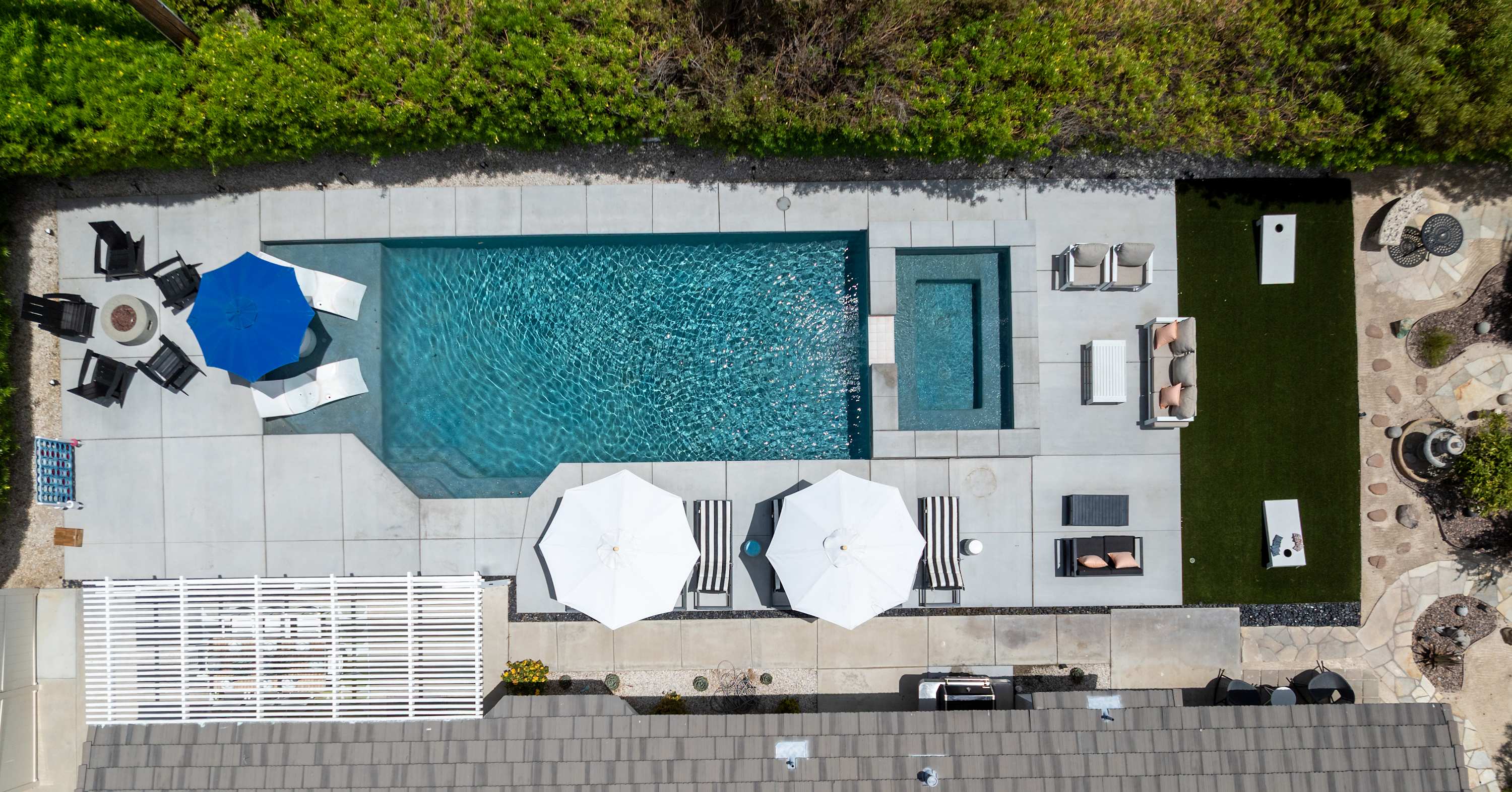 Aerial View Backyard