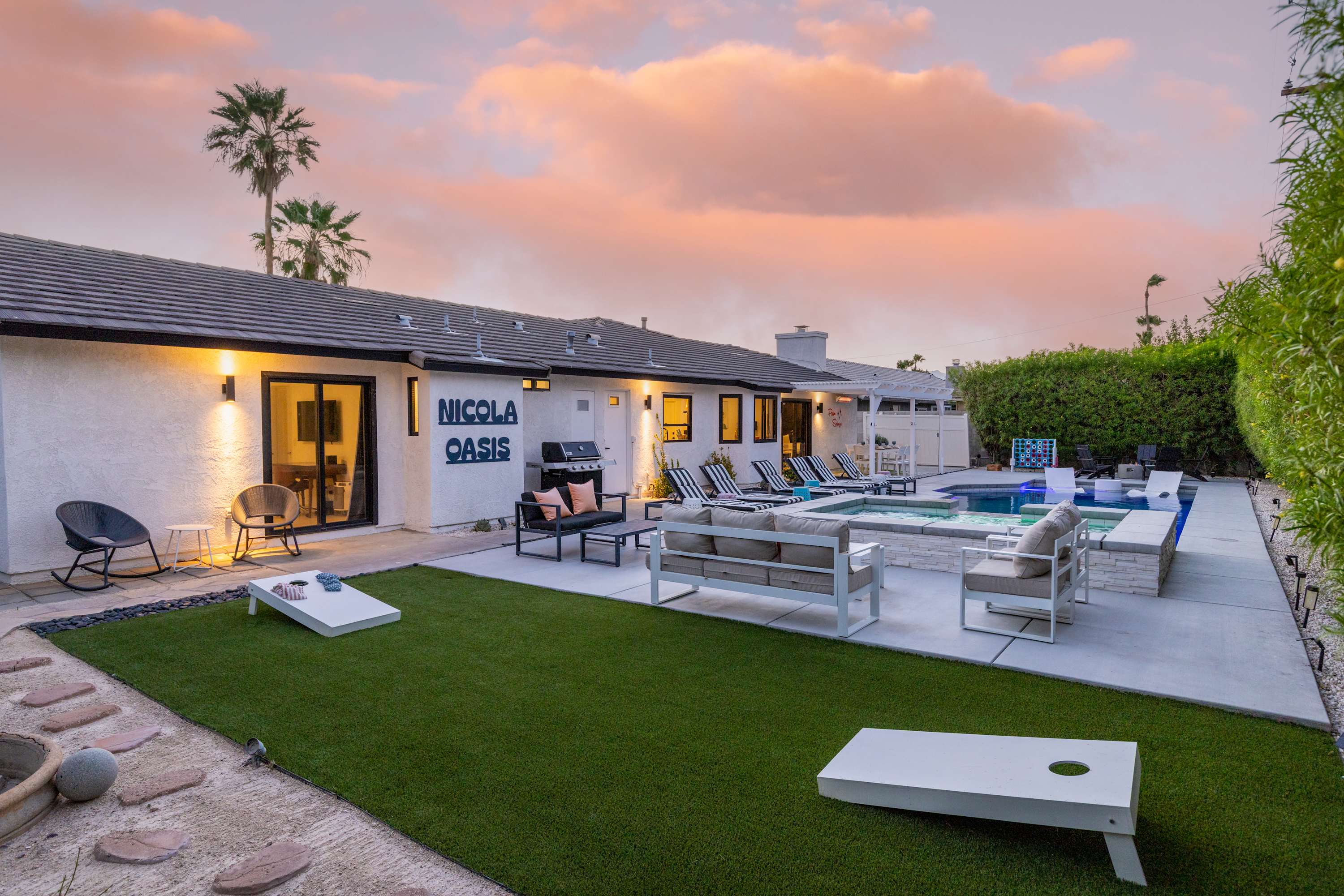 Evening Backyard View