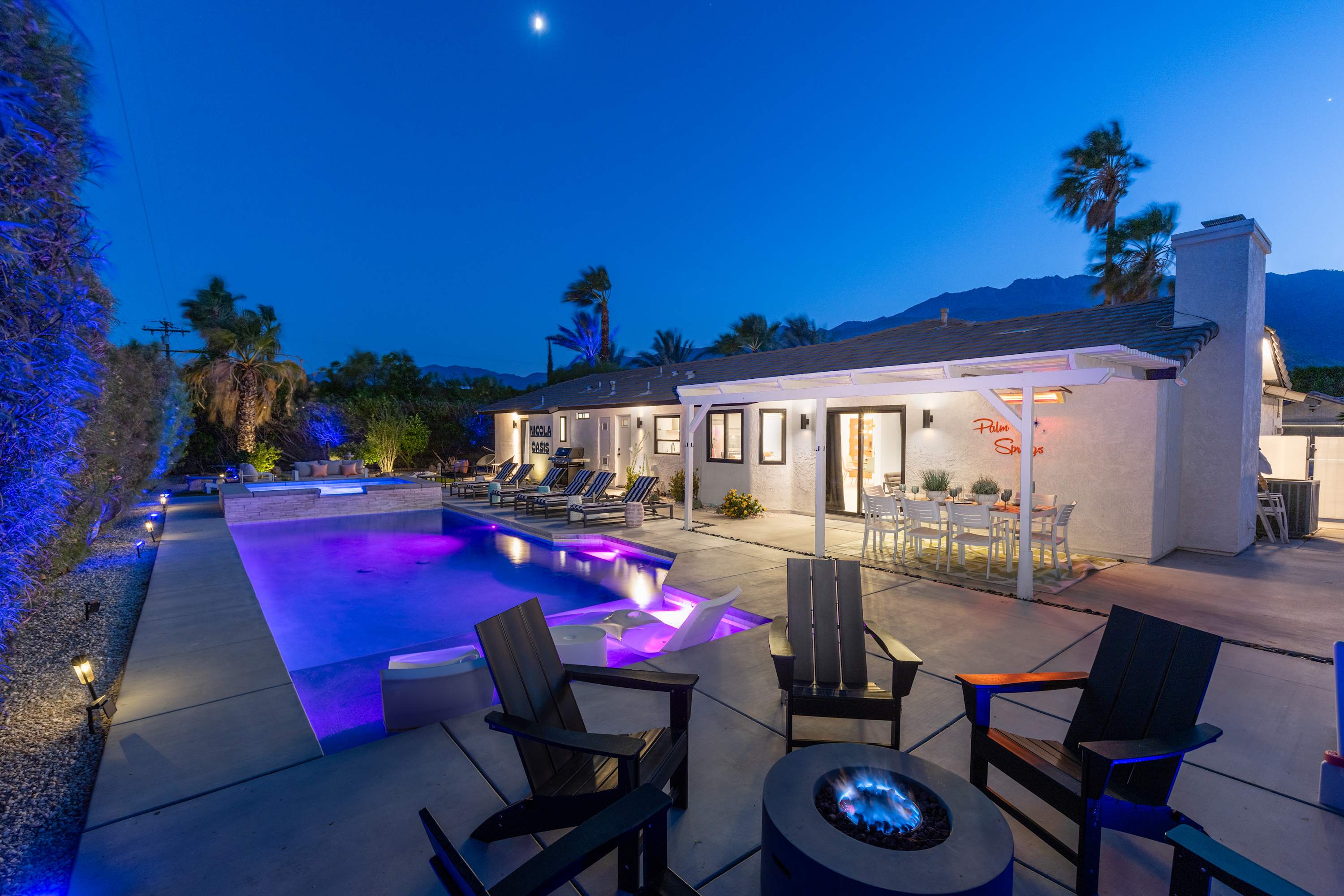 Evening Backyard View