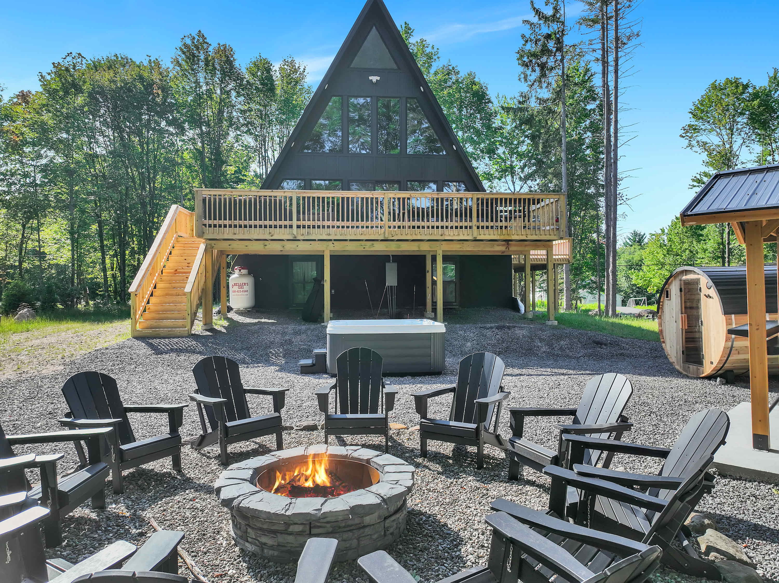 A-Frame Cabin | Hot Tub | Sauna | Near Lake & Ski