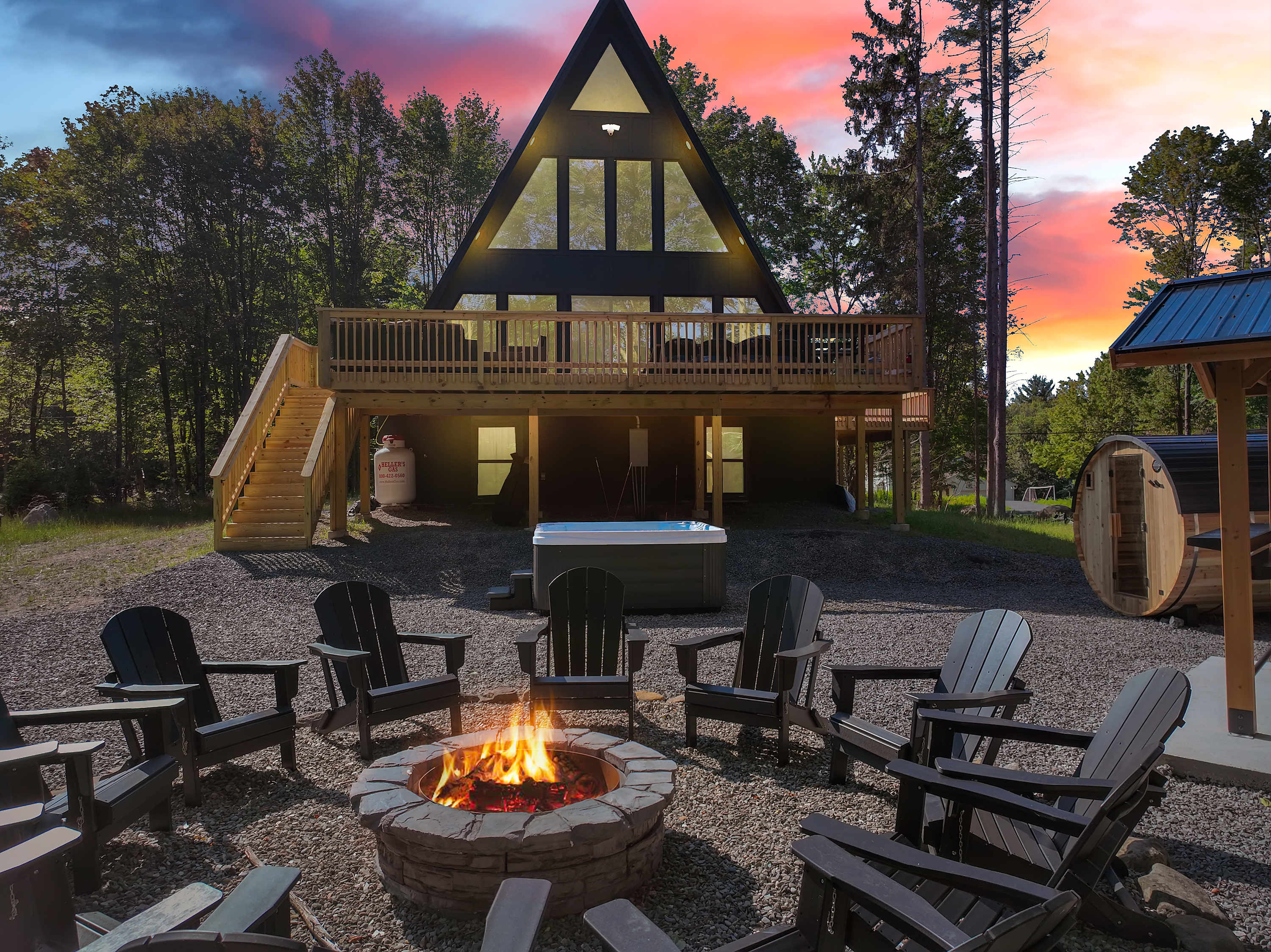 A-Frame Cabin | Hot Tub | Sauna | Near Lake & Ski