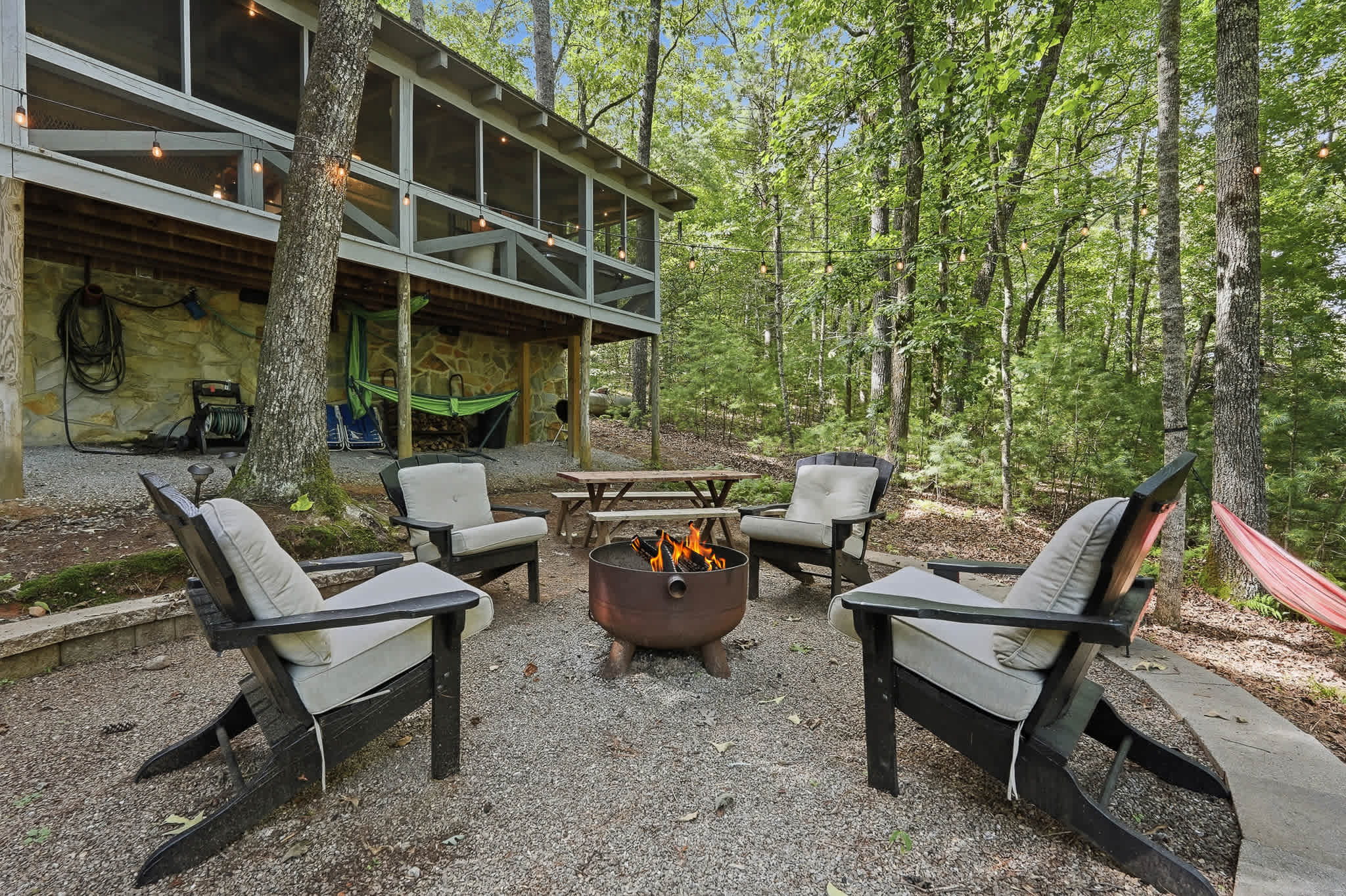The best nights here happen fireside