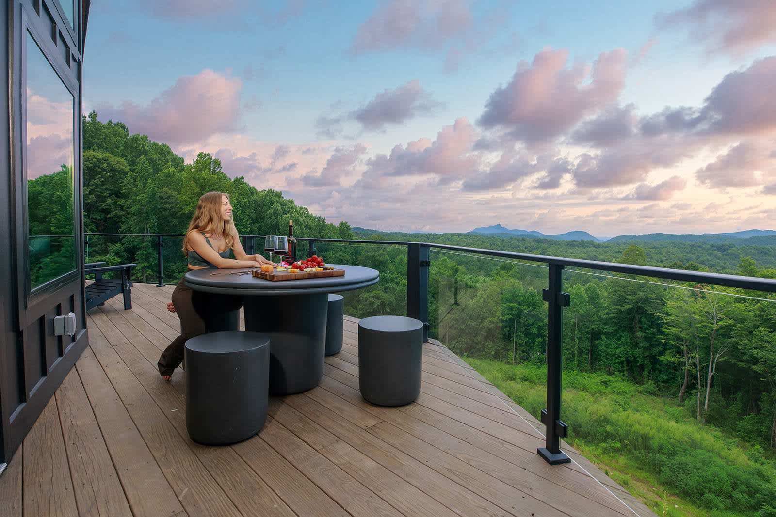Twilight Timber at Saluda Mountain Retreats!