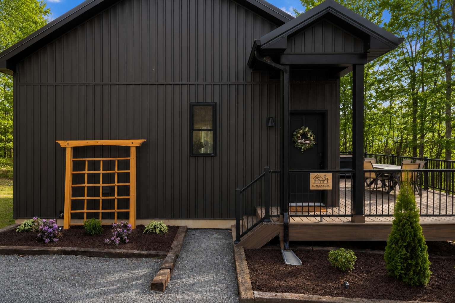 Modern Cabin Retreat w Hot Tub, Sauna & Fire Pit