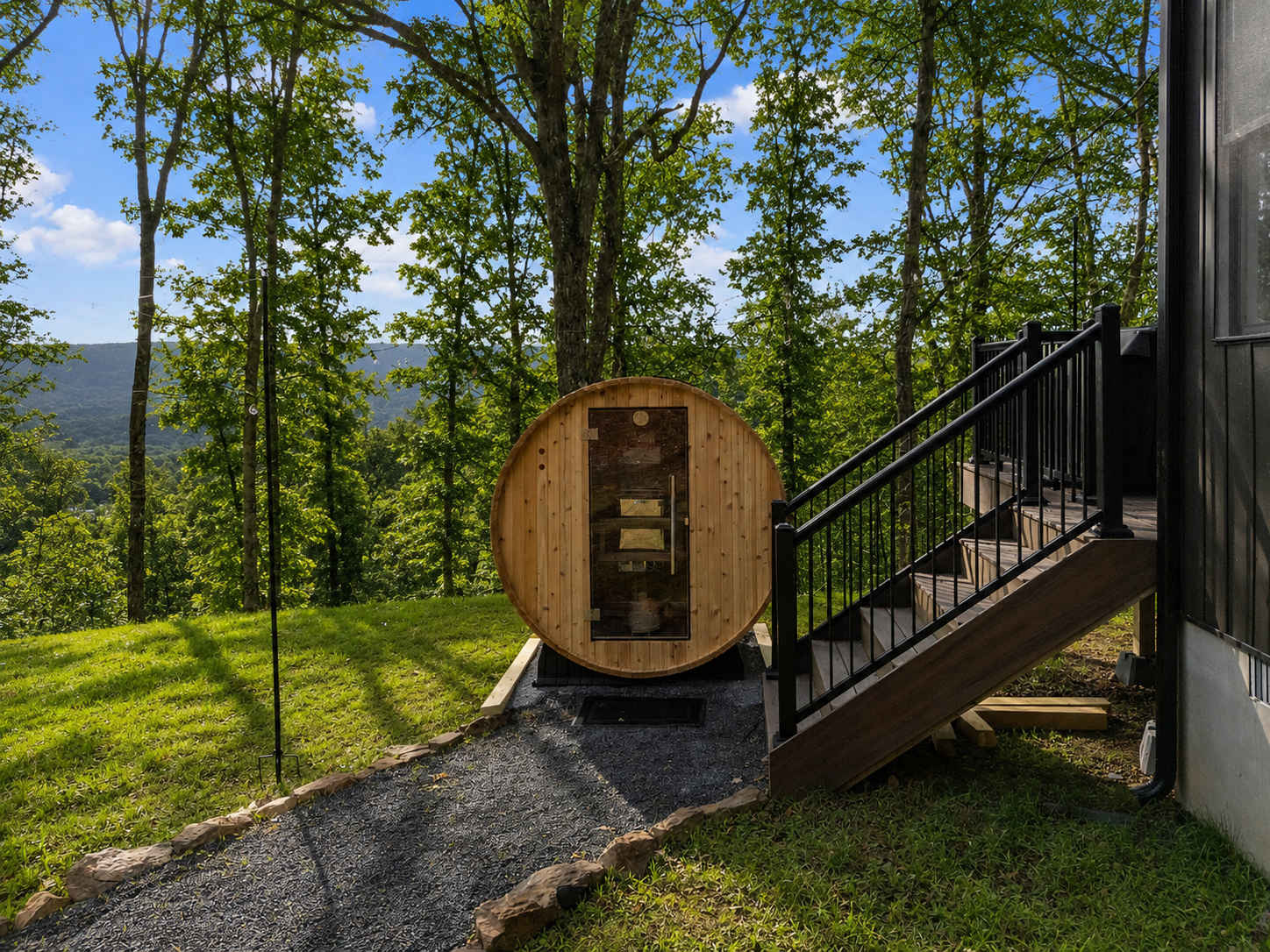 Modern Cabin Retreat w Hot Tub, Sauna & Fire Pit