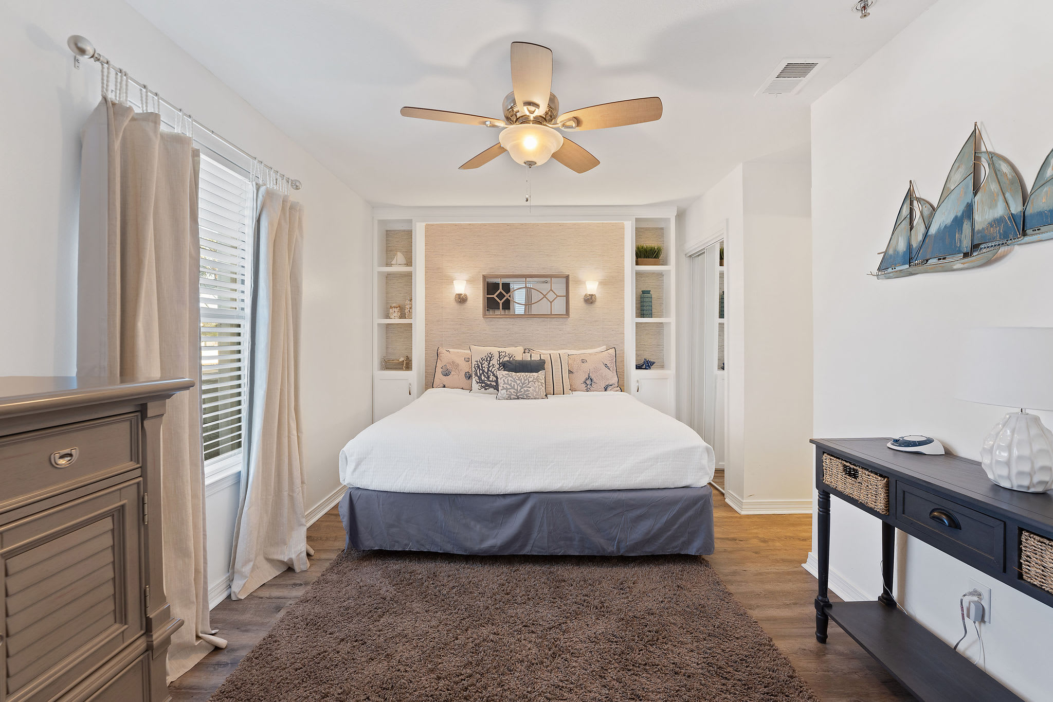 Comfort meets seaside charm in every room