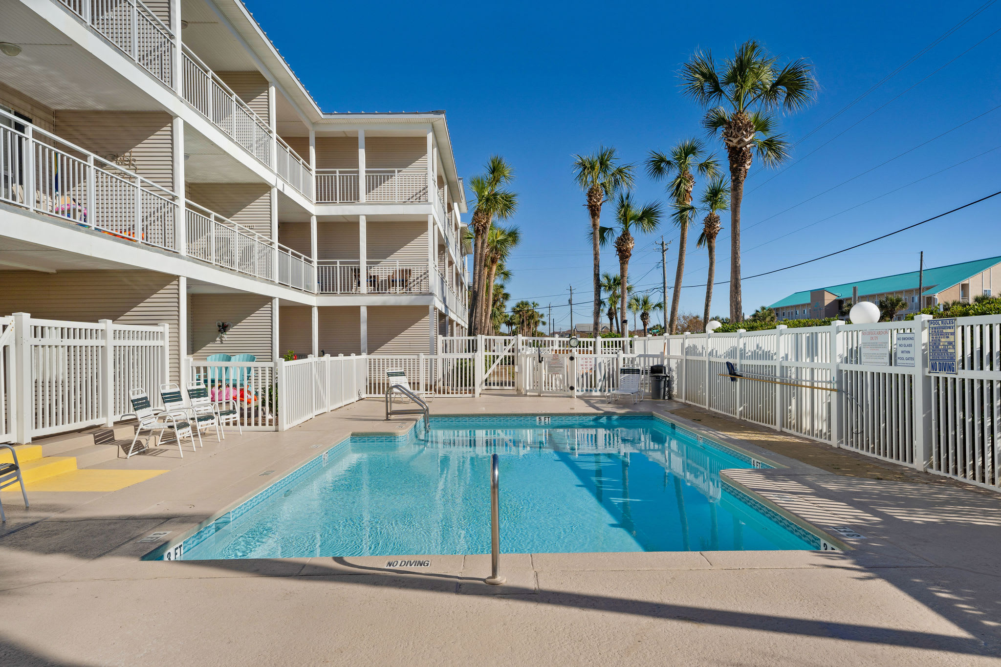 Cool off in style at the complex pool