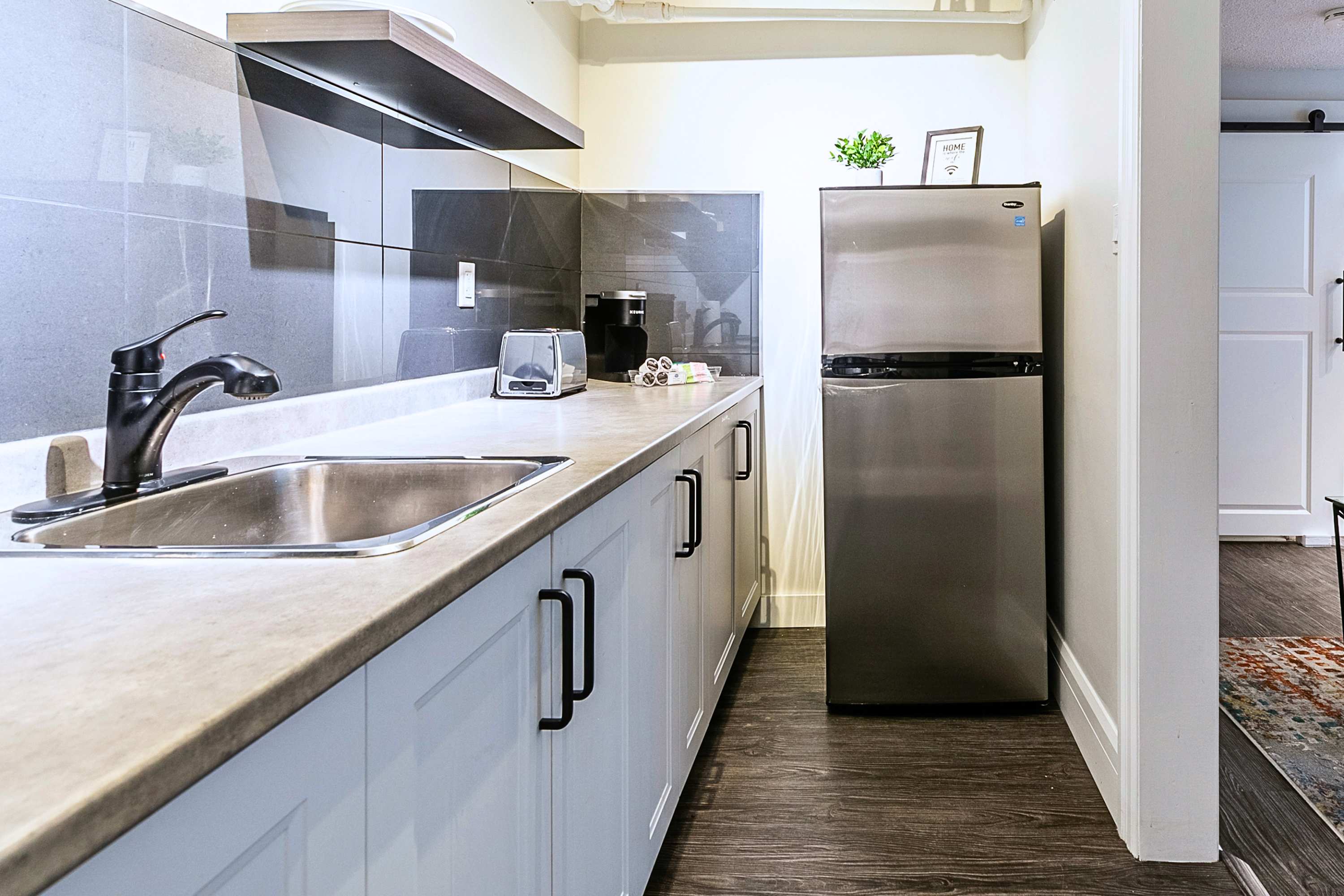Compact Kitchen With Modern Appliances 