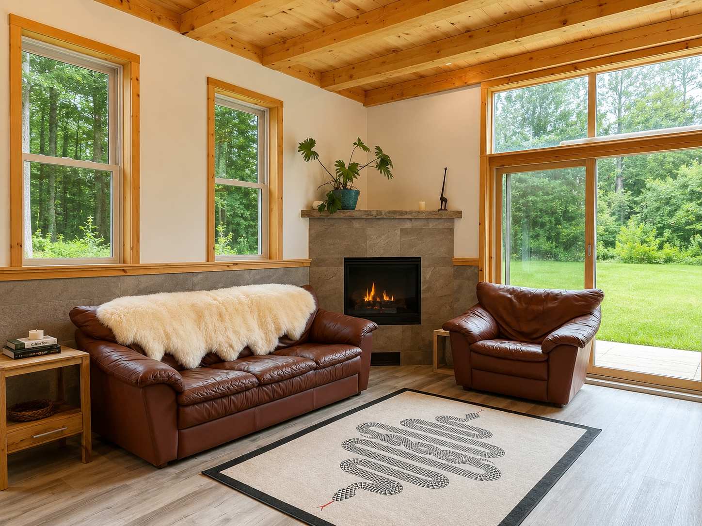 Vermont Cedar Cottage | Fireplace & Pond Views