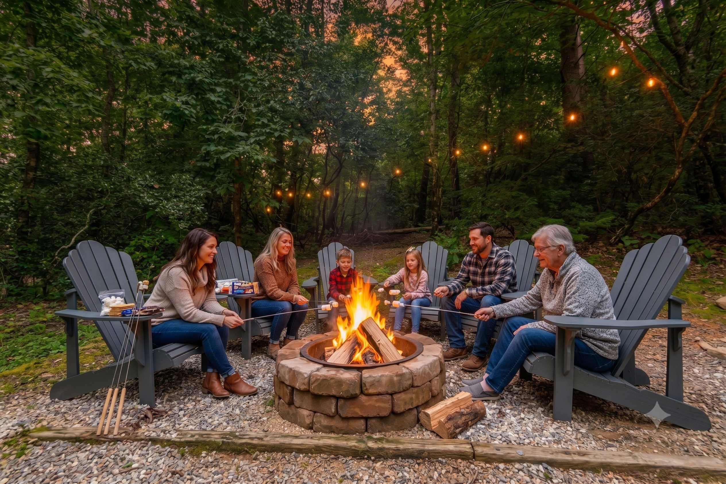 Gather around the fire and make memories together.
