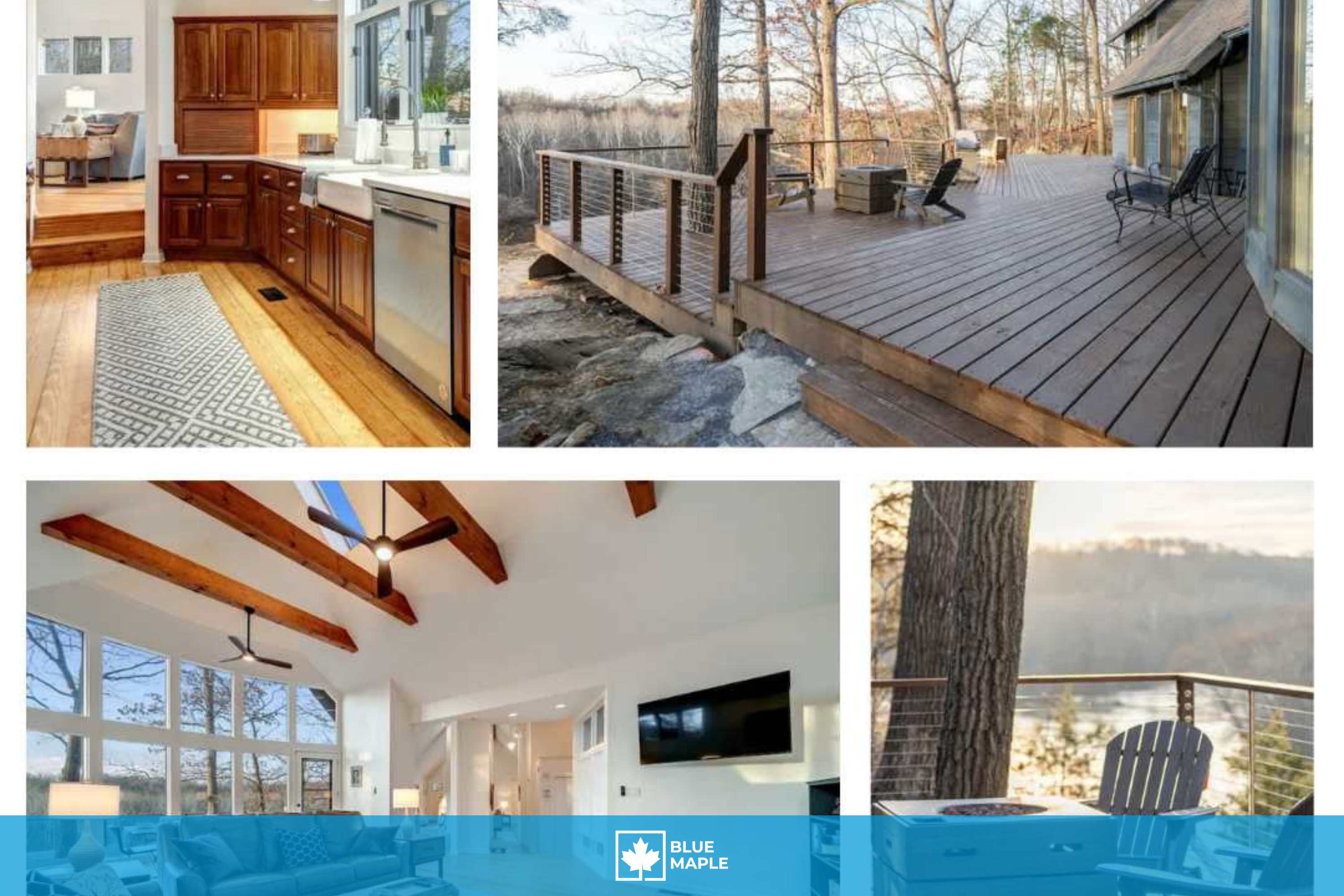 Exclusive Wooded Chalet w Magnificent River Views