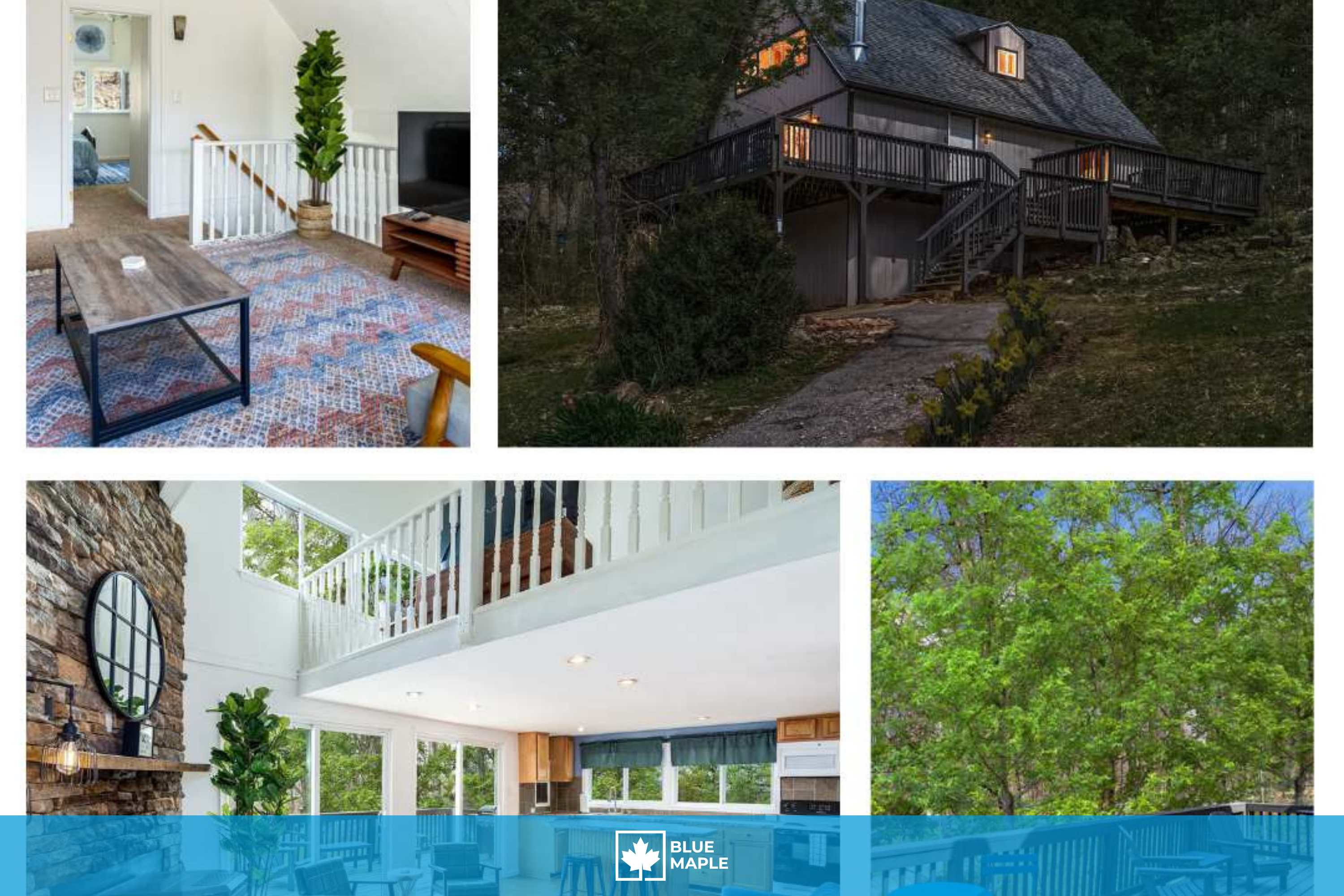 Fireplace, Wraparound Deck, & WiFi at Chalet Cabin