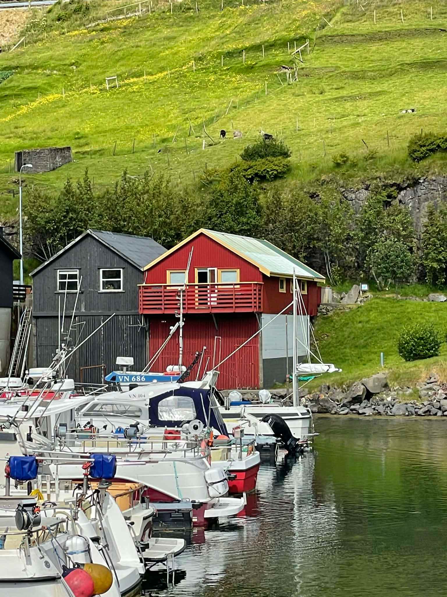Harbourfront Boathouse Vestmanna Bird Cliffs
