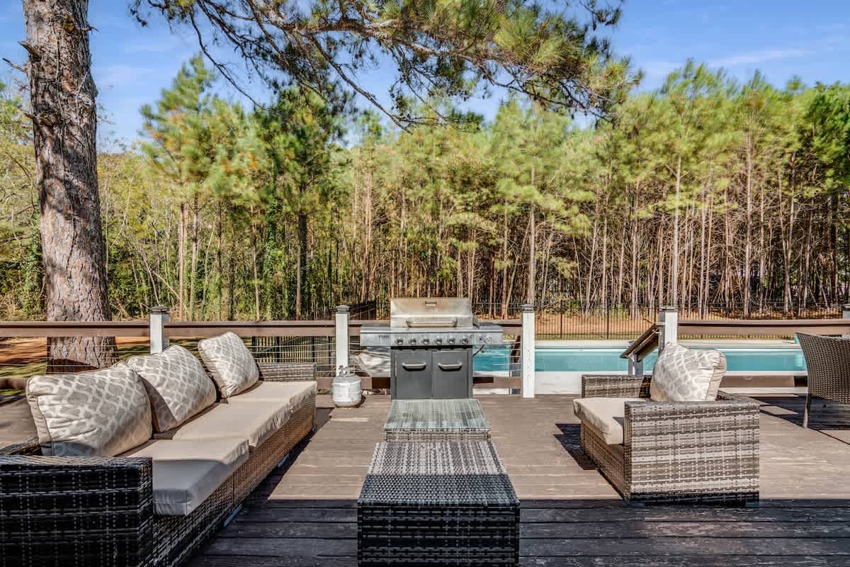 ATL airport pool villa, sleeps 10 - Foto 8