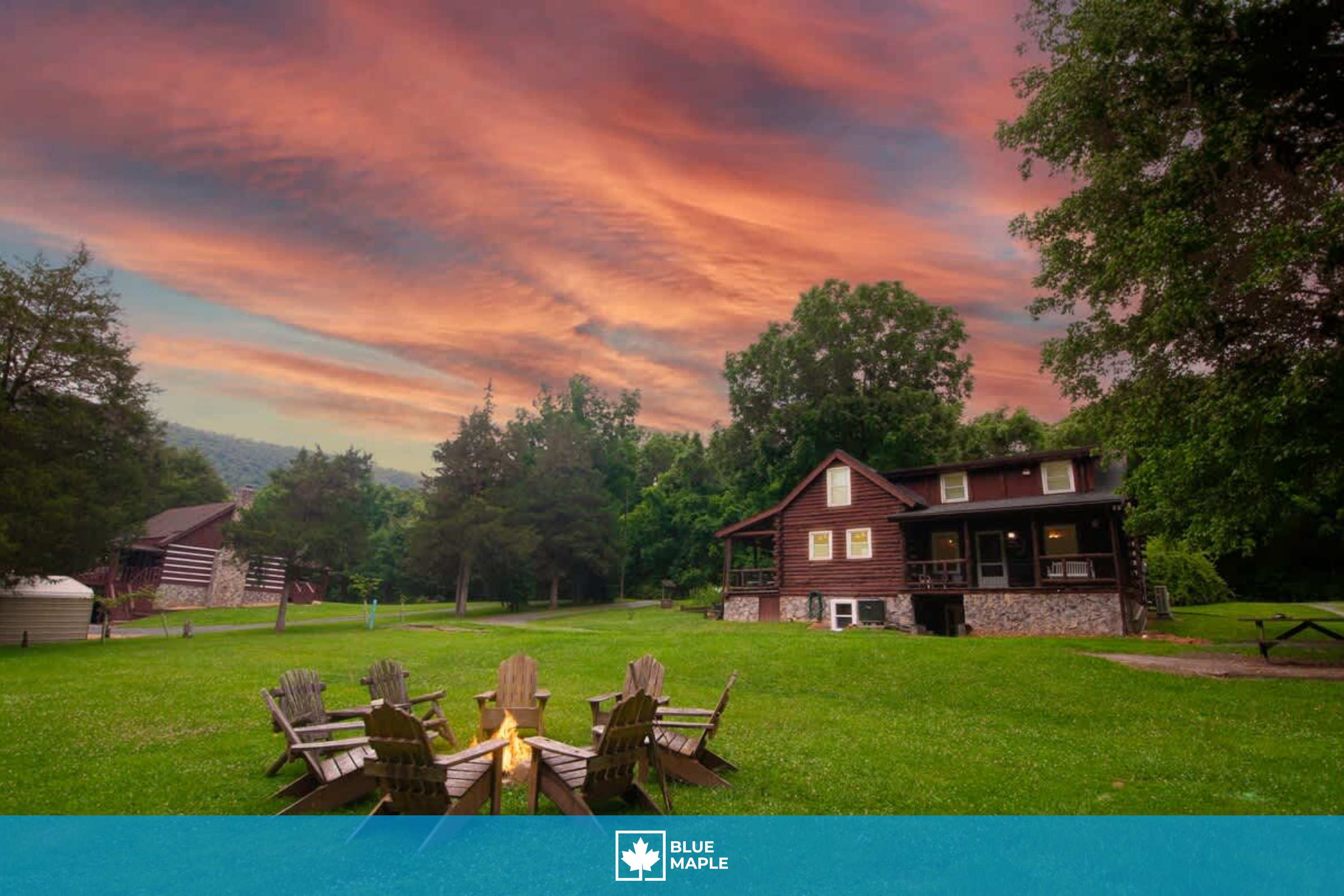 Cozy Log Cabin w Porch, Fire Pit, Games & River