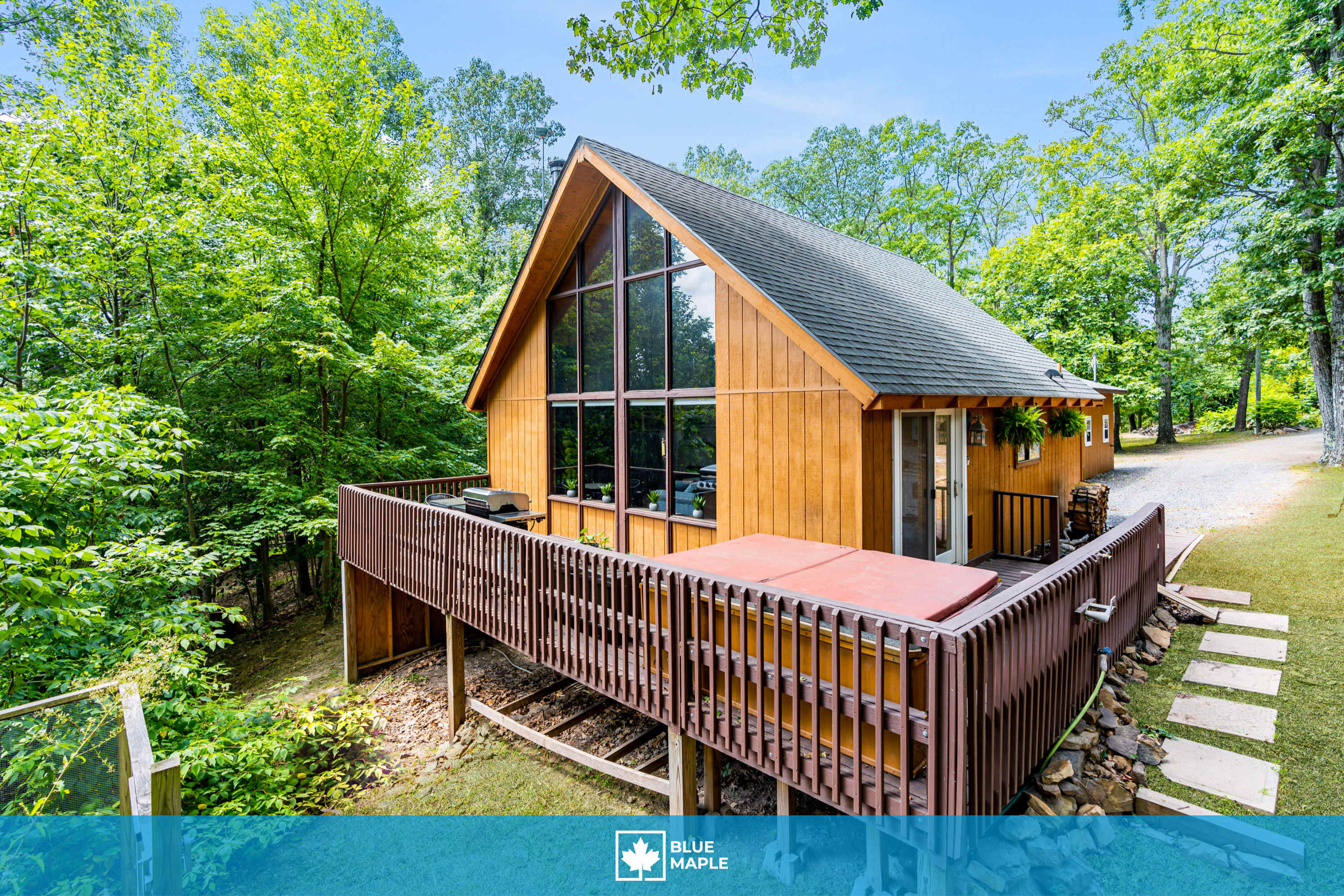 Quaint Loft Cabin w/Hot Tub, FirePit, Deck & Grill