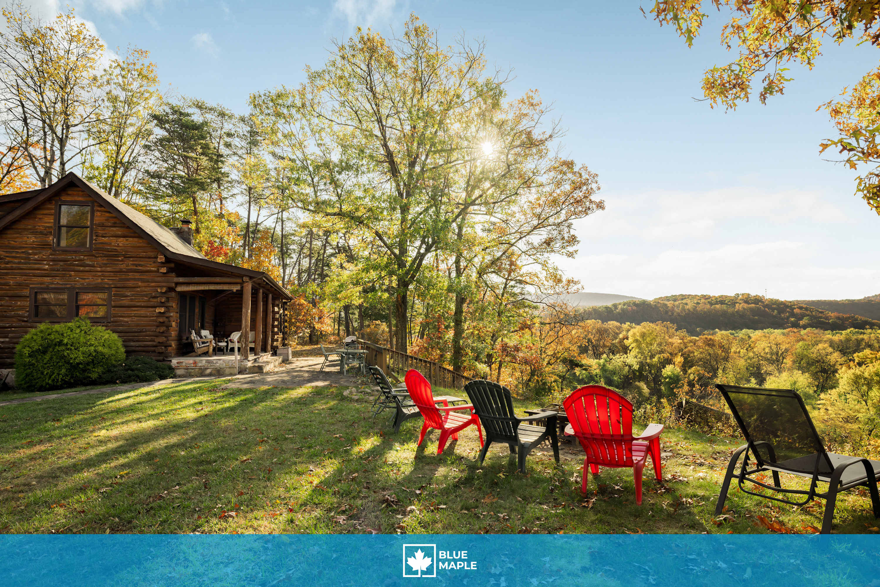 Waterfront cabin w/ workspace & BBQ grill