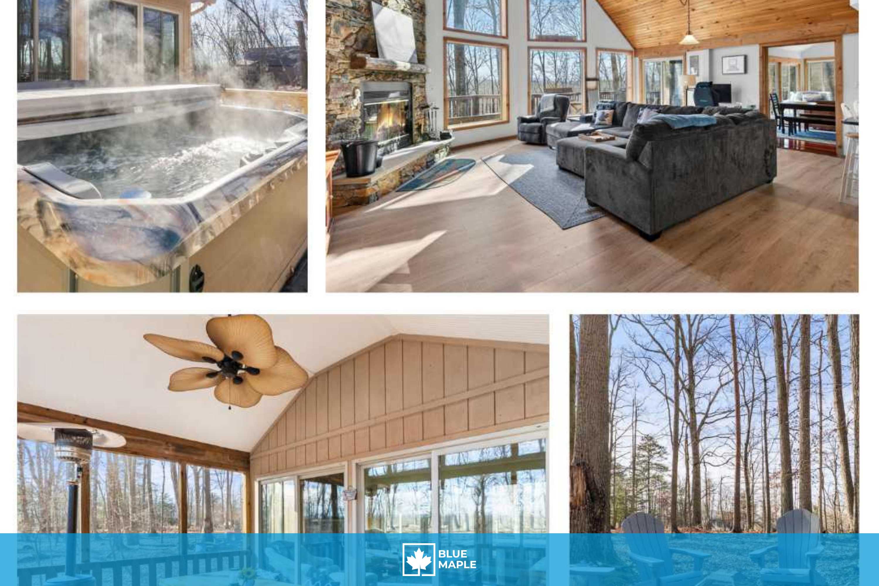Cabin w/hot tub, fire pit & deck