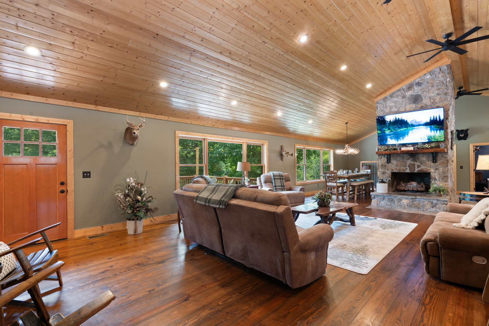 Living room at The Lodge