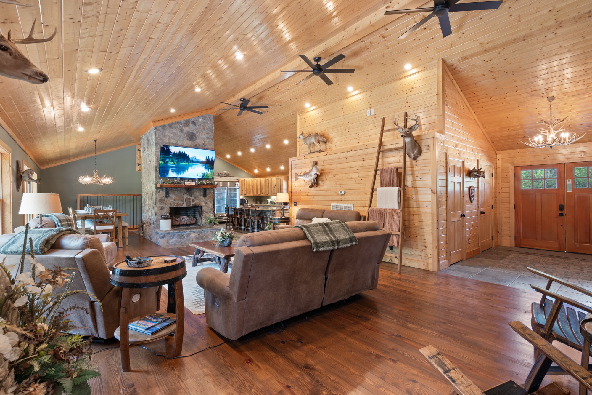 Living room at The Lodge