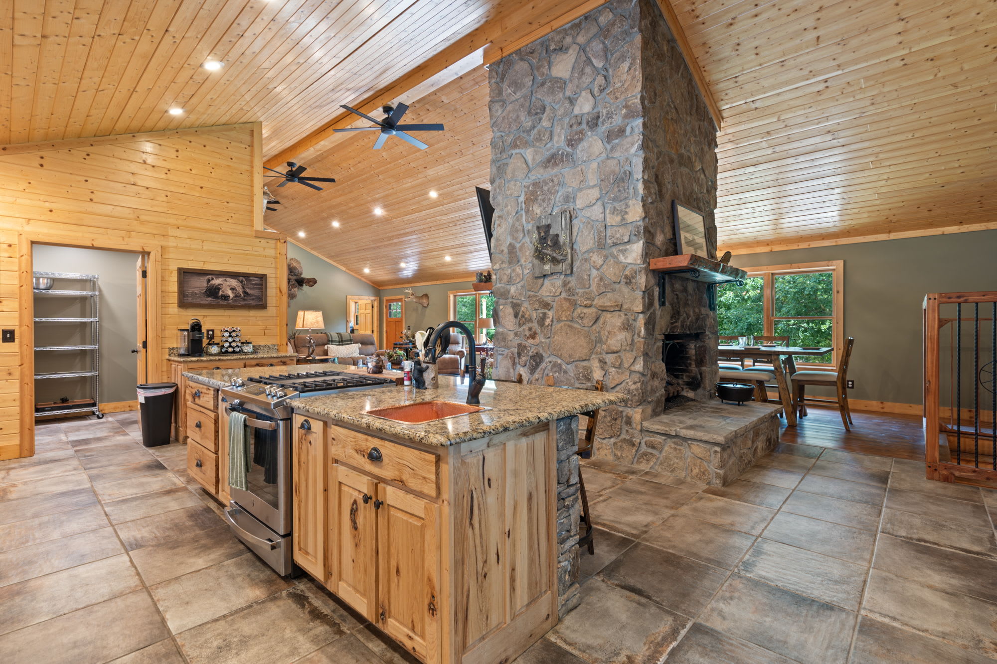 Chefs kitchen at The Lodge