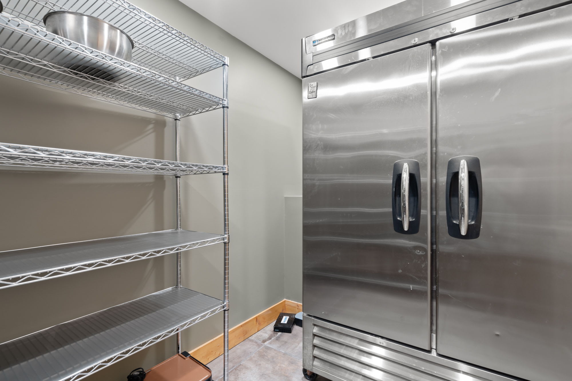 Pantry off the kitchen at The Lodge