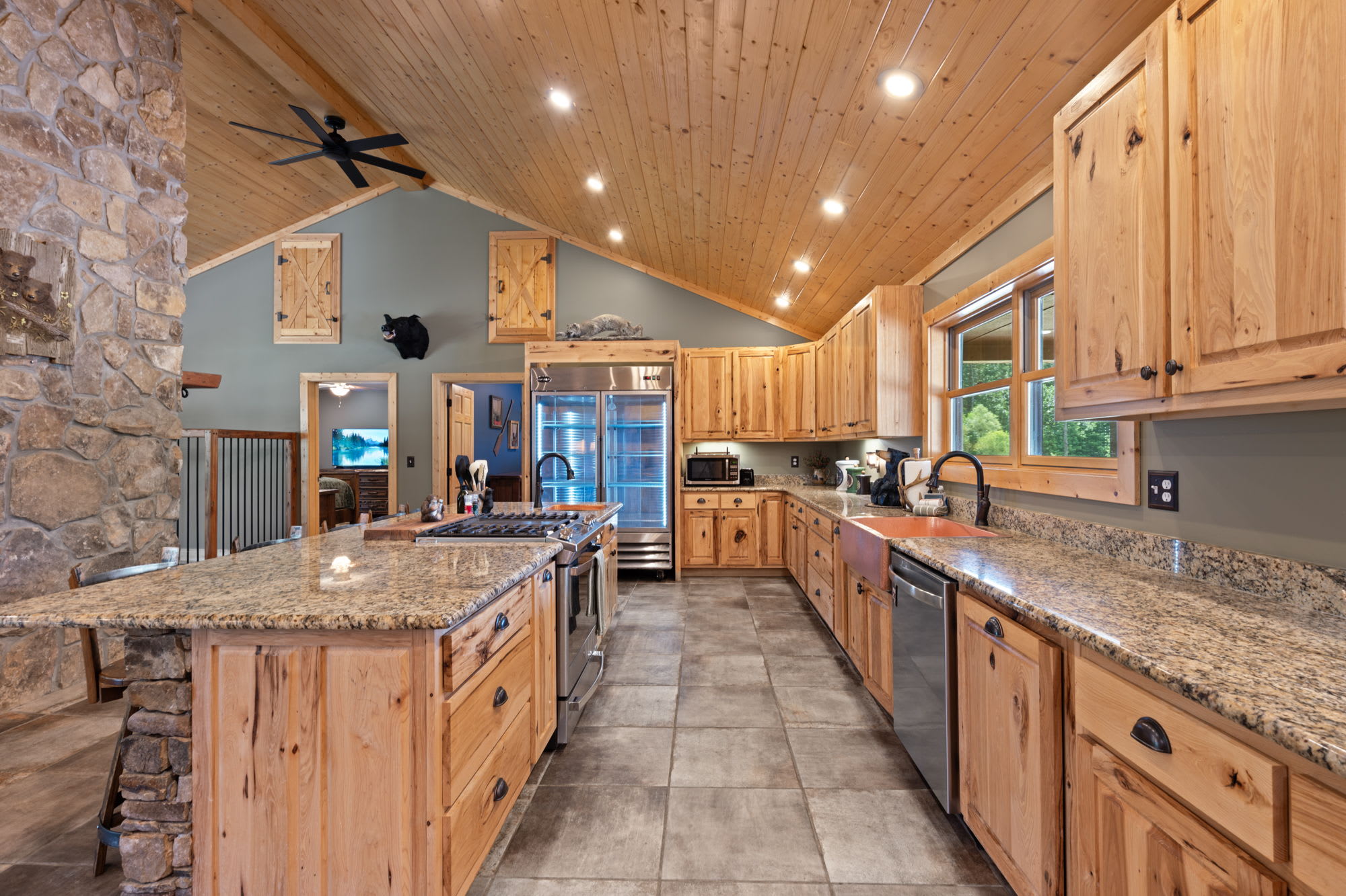 Chefs kitchen at The Lodge