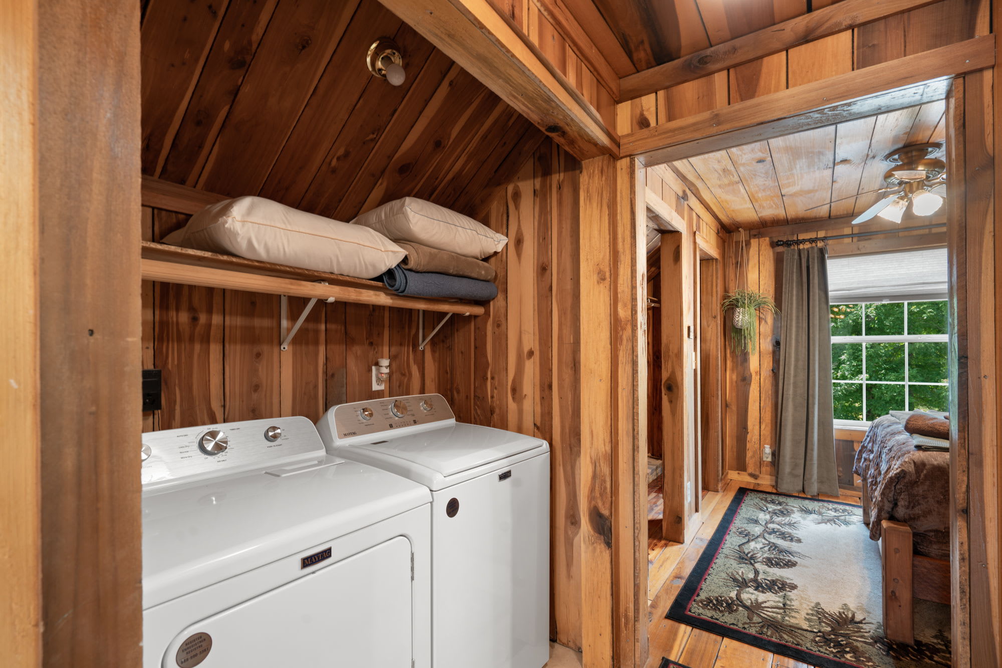 Bunk house upstairs laundry space