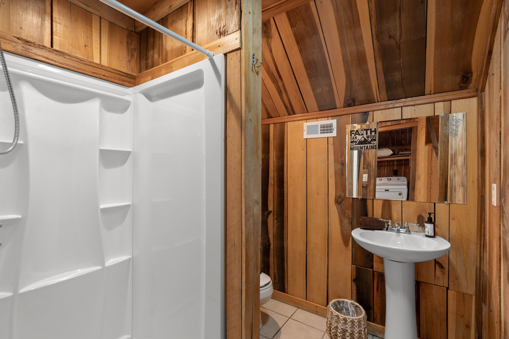 Bunk house upstairs bathroom