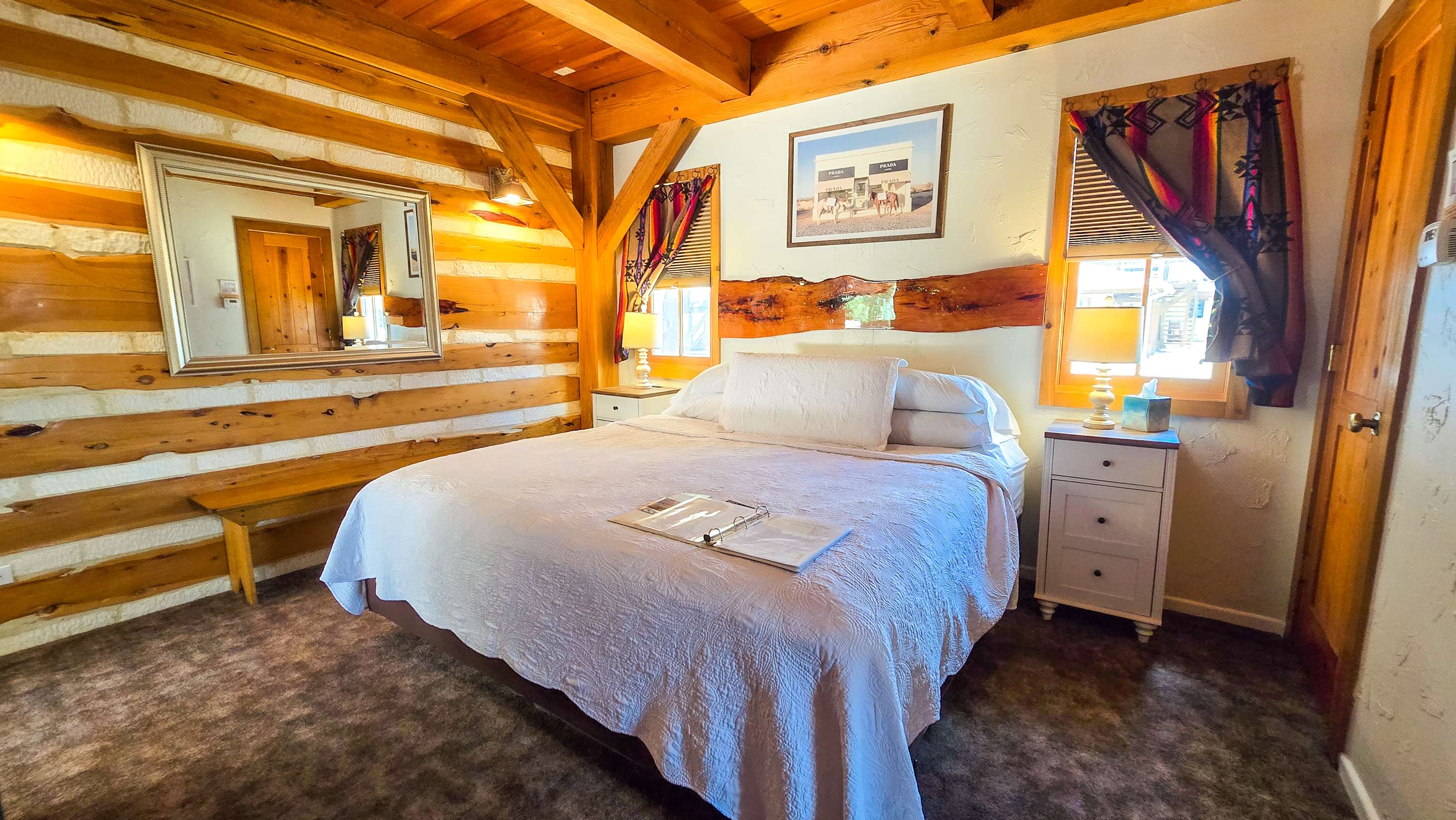 Unwind in the plush king bed while you stream your favorites on the smart TV​