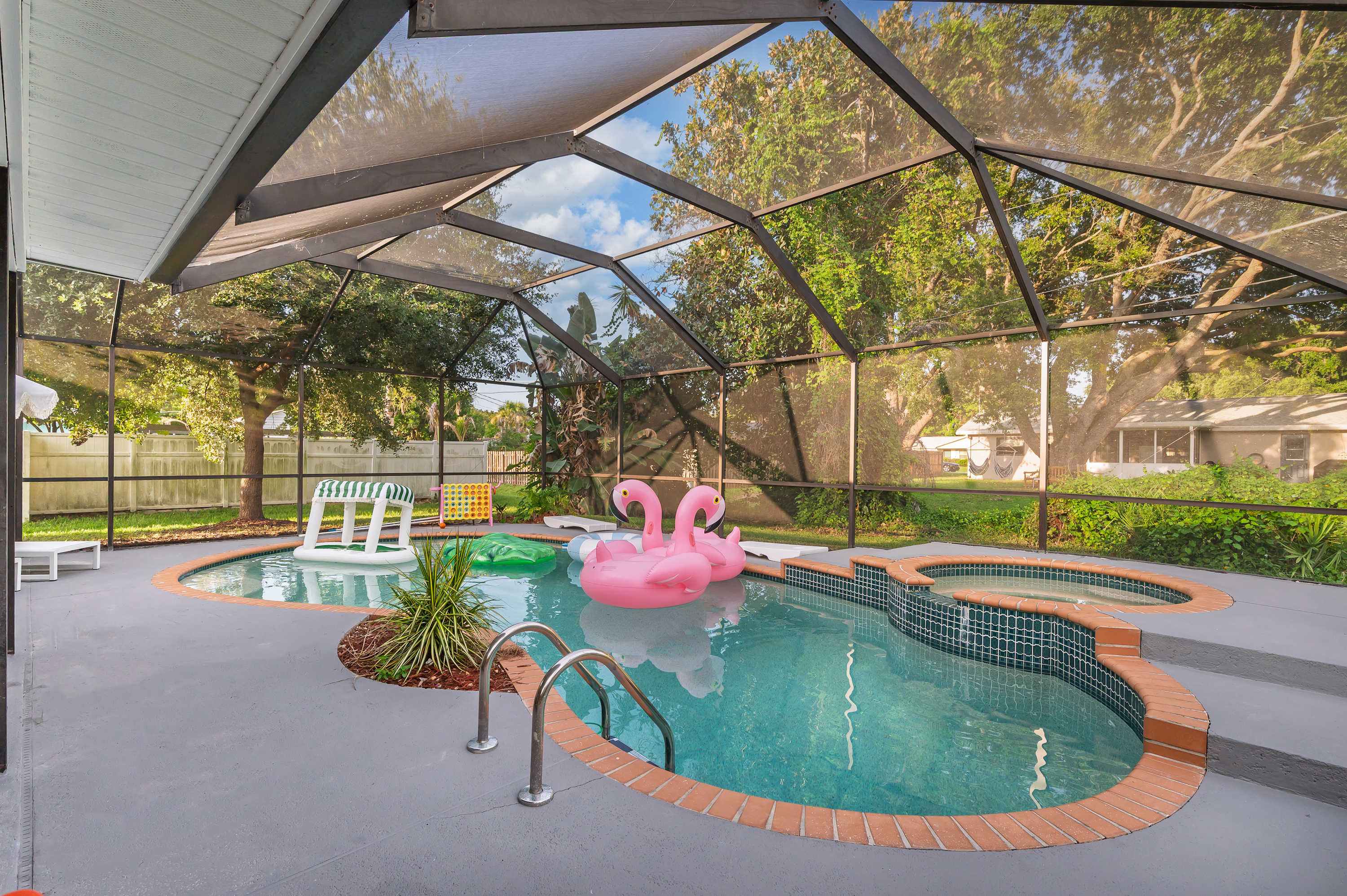 Spacious retreat w/ pool & hot tub