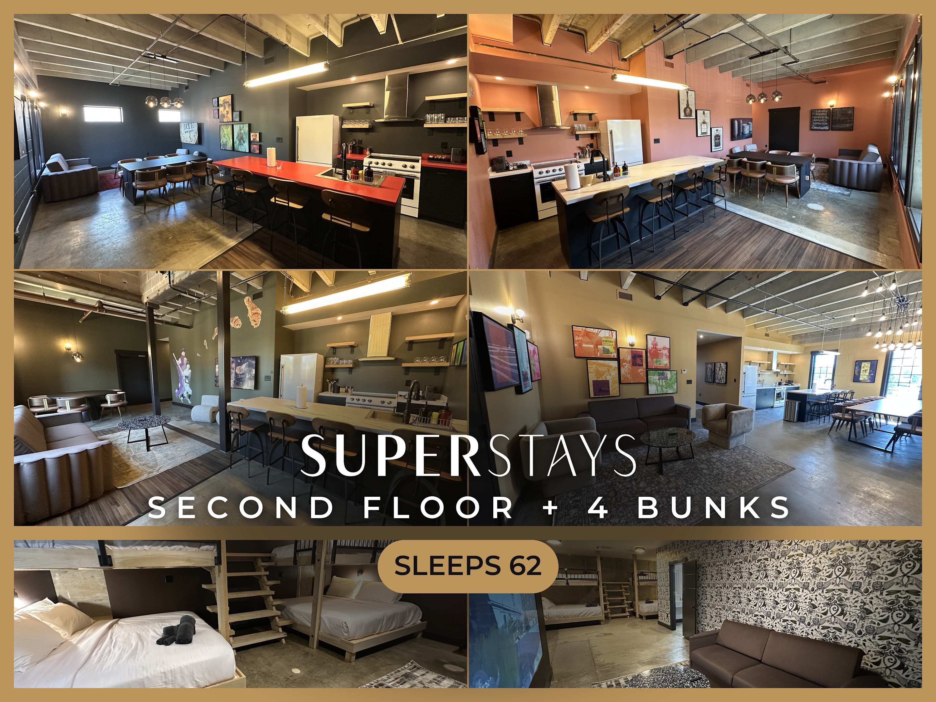 Sleep62 39Beds 18BR Super Stays A12 Up Pad Pick 6