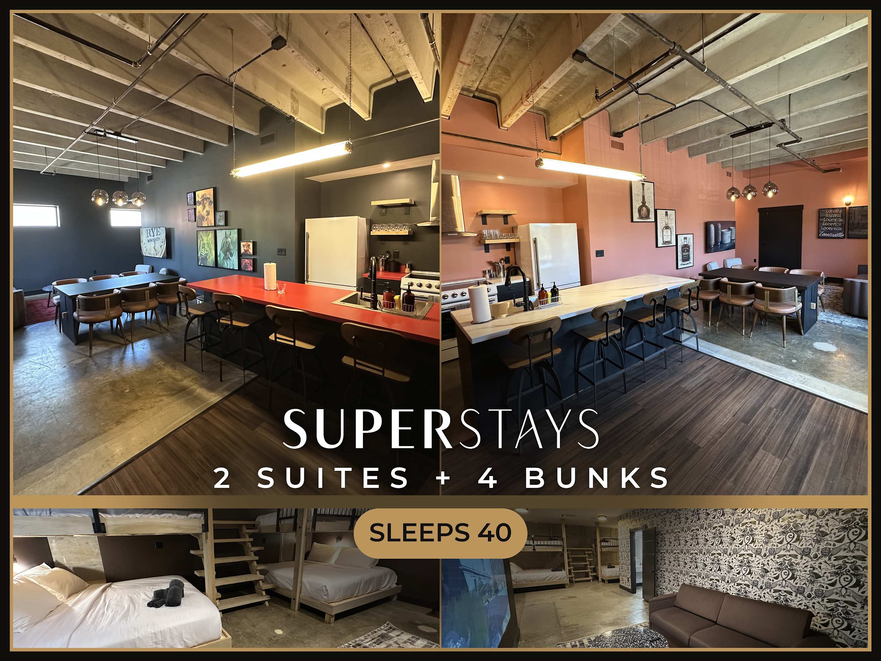 Sleep40 28Beds 10BR Super Stays A12 Up W DD