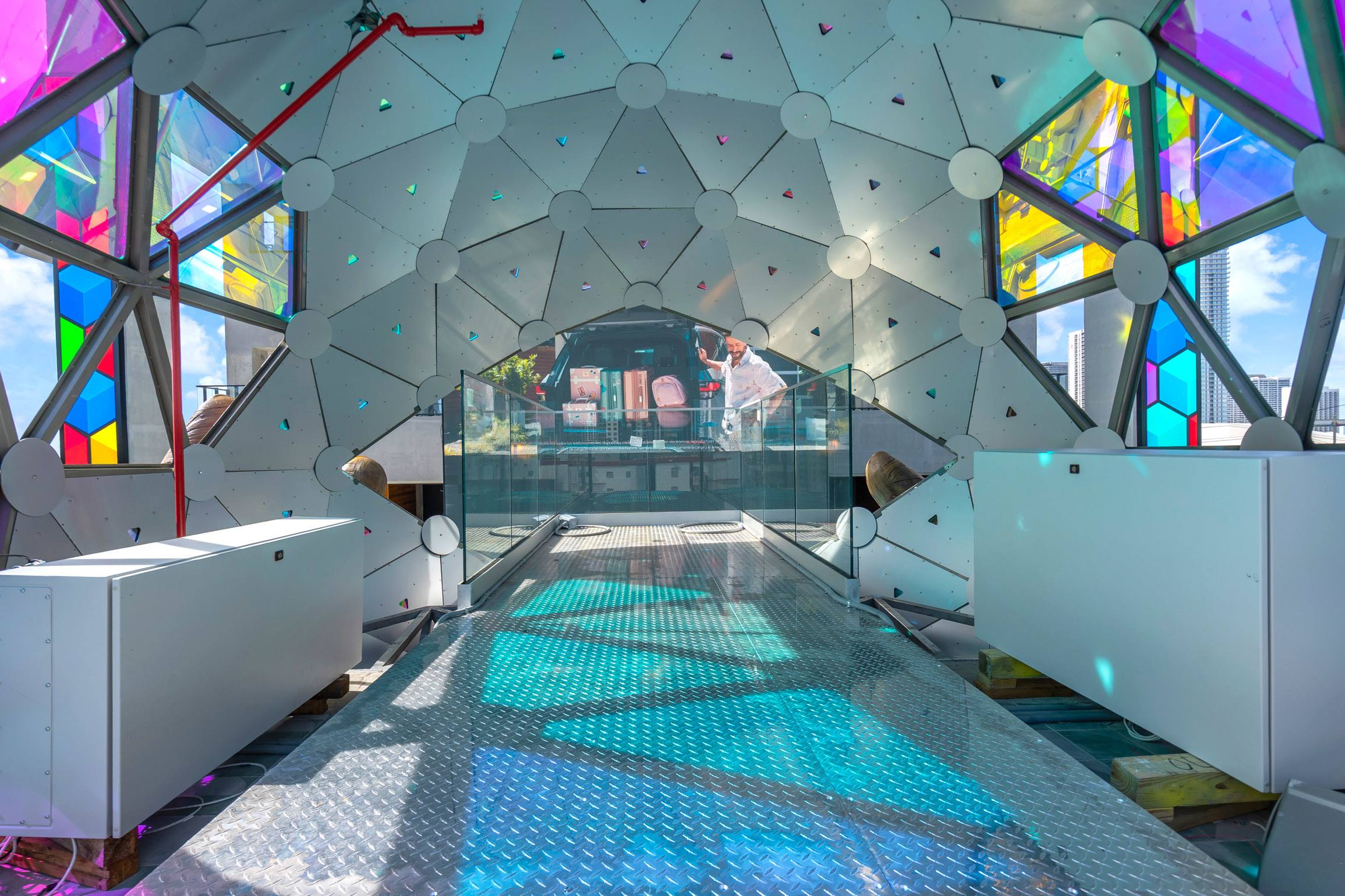Step into the poolside stained-glass dome for a truly Insta-worthy selfie​