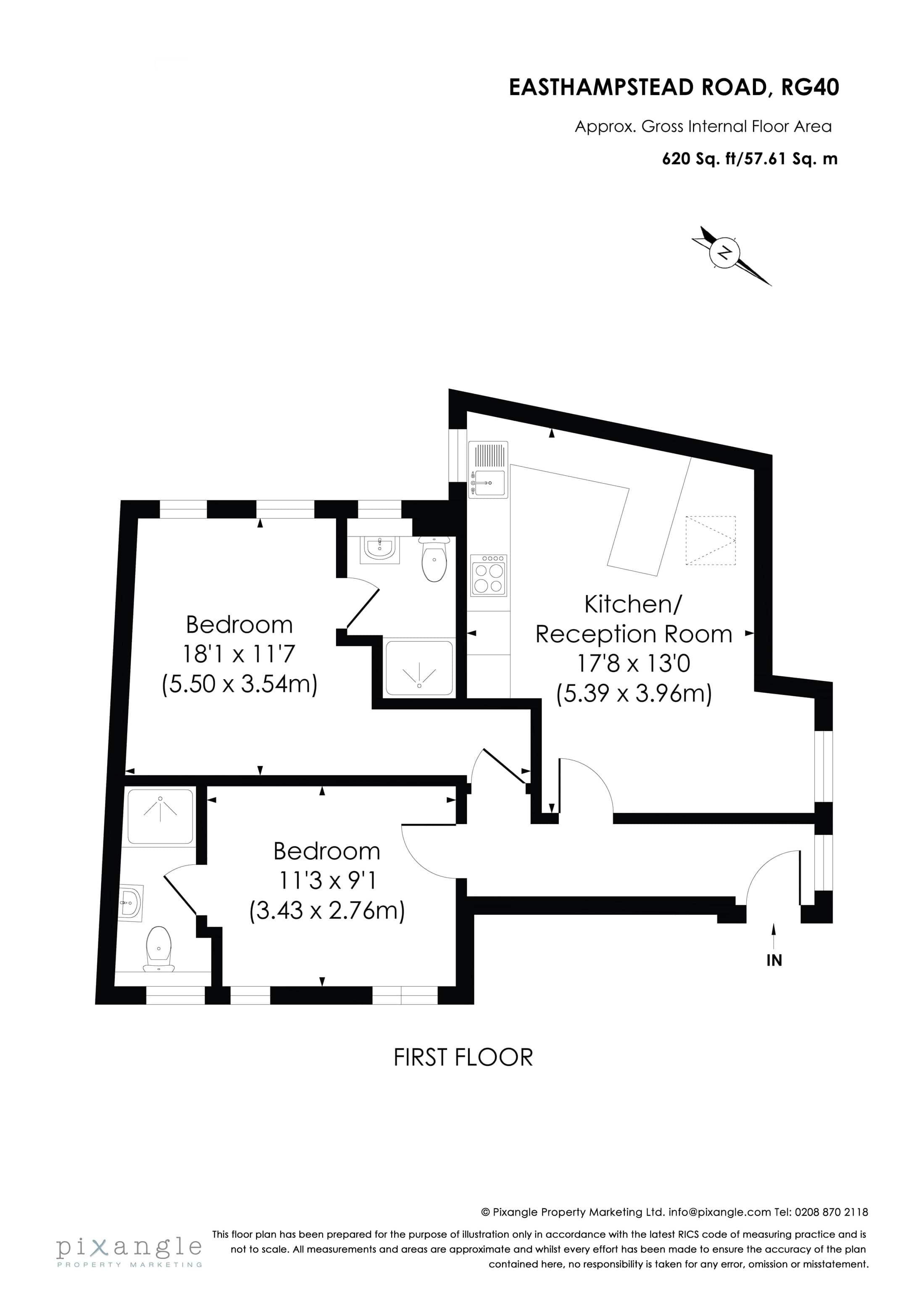 Wokingham - 2 Bedroom - Modern 1st Floor Flat in 3 Easthampstead Road RG40 2EH - Property image 18 - VivreStays