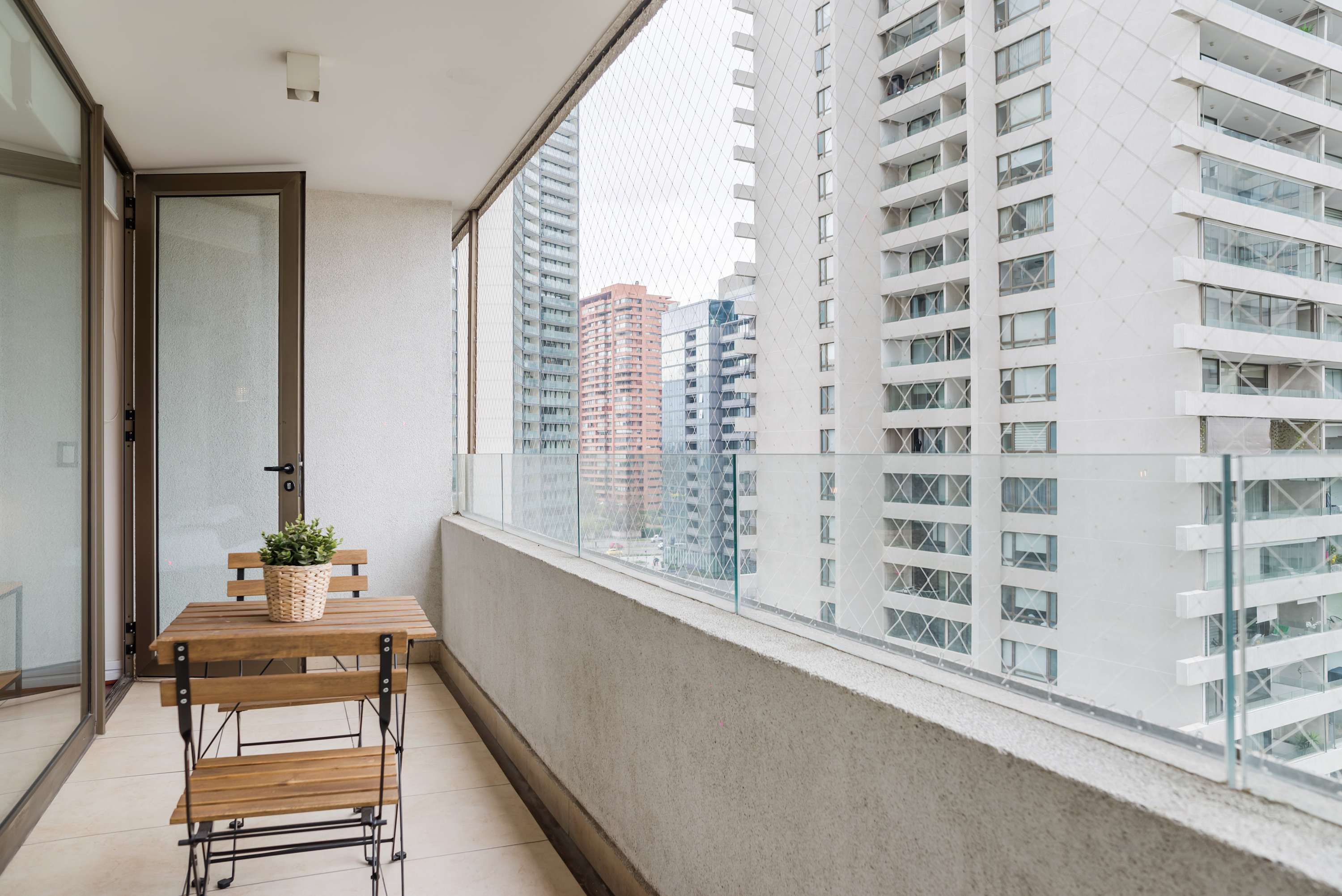 Enjoy city views from your private balcony, perfect for morning coffee or evening relaxation.
