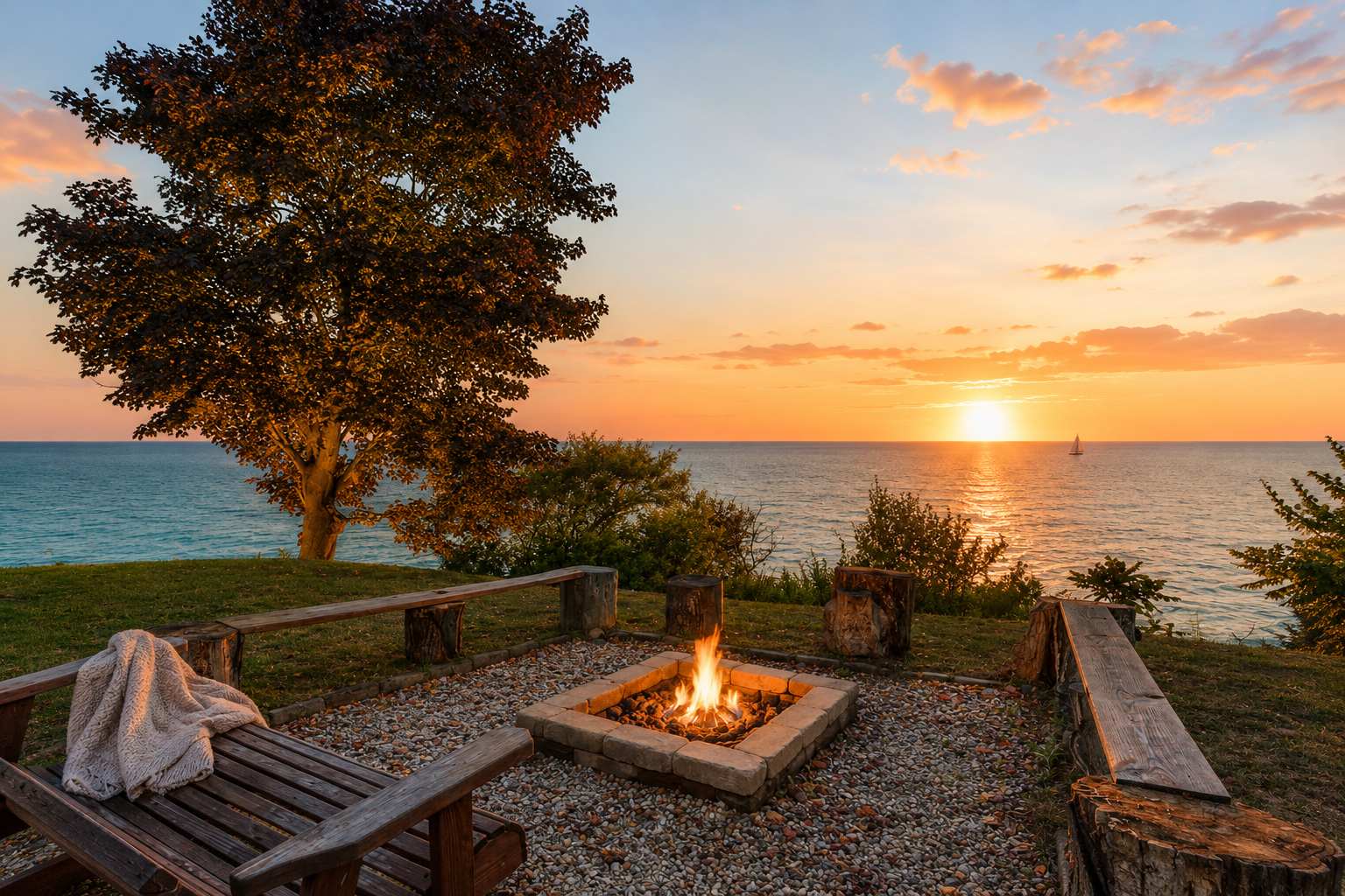 Great Lakes Escape • Blufftop Lake MI View•Hot Tub — South Haven, MI — vacation rental