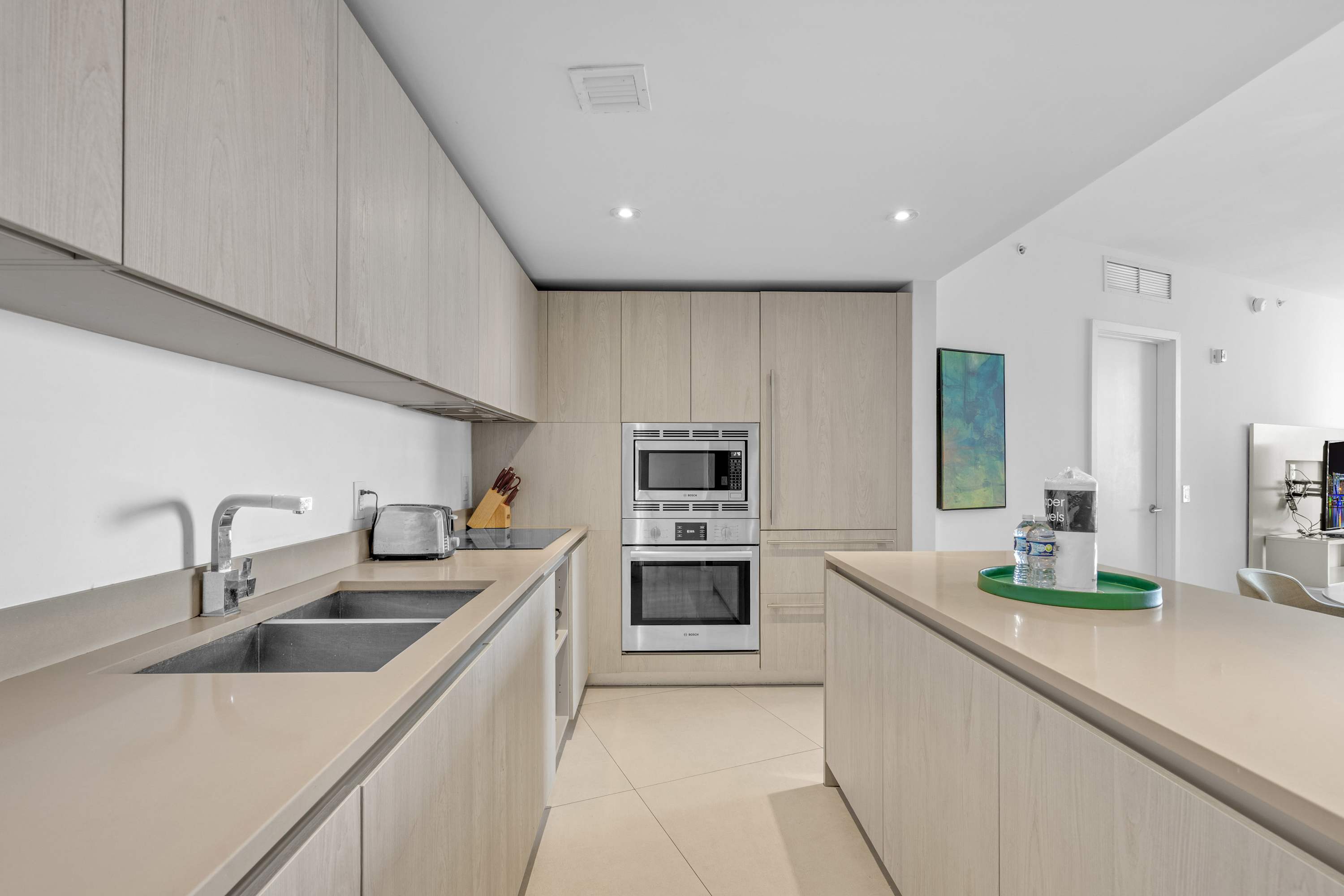 The open kitchen is well equipped for an unforgettable getaway​