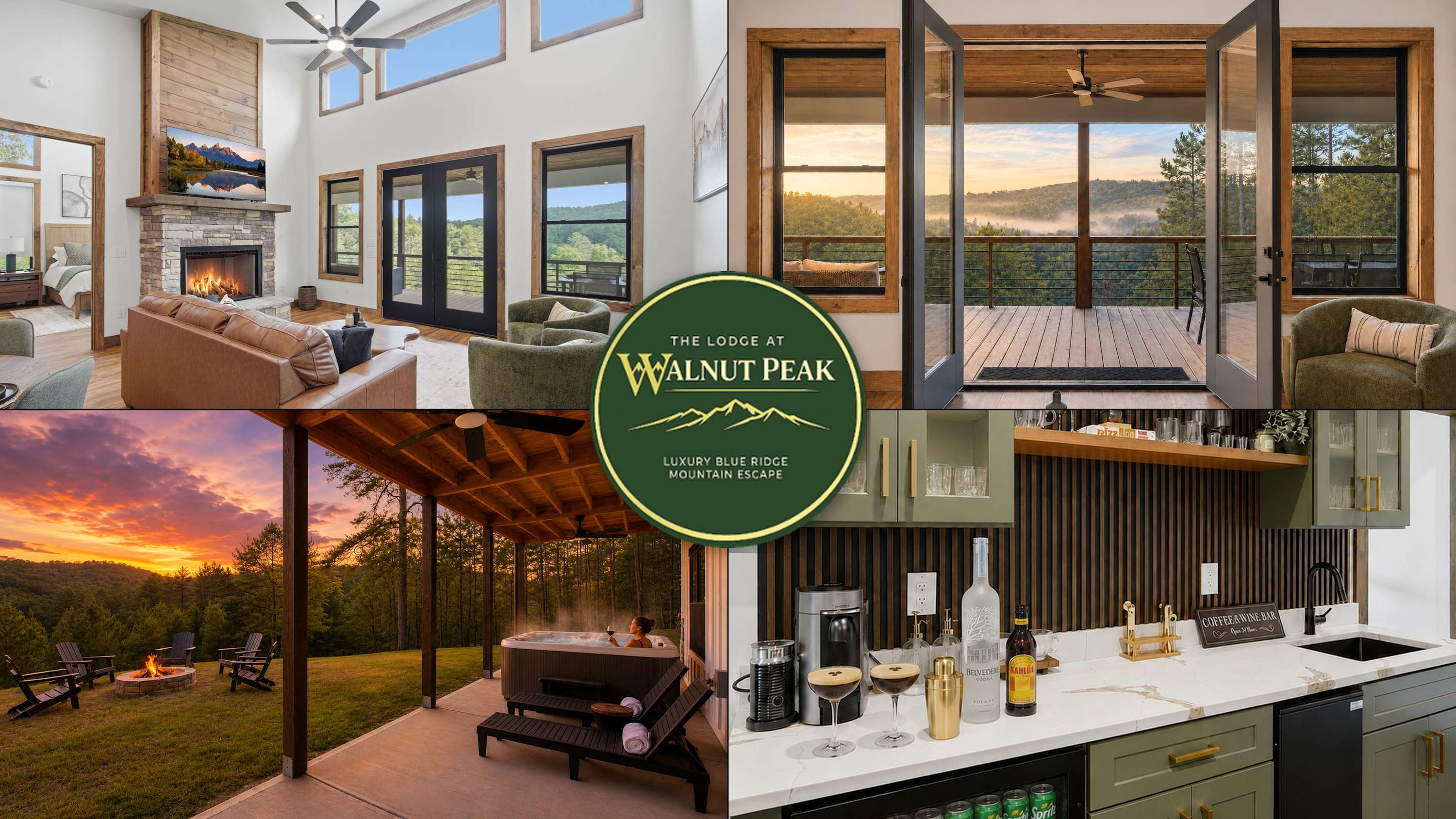 NEW Luxury Cabin | Hot Tub+Wet Bar+EV+Mtn Views