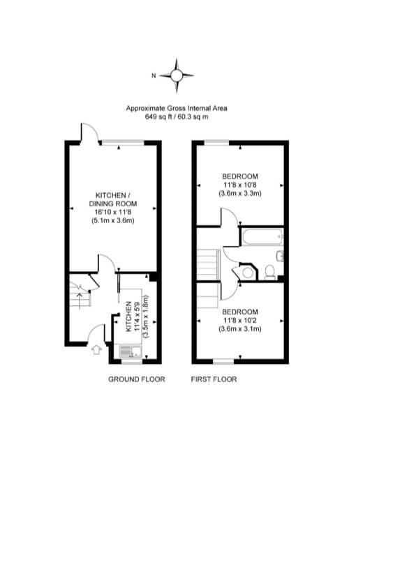 Knaphill, Woking - 2 Bedroom House - With Garden in 81 Inkerman Road GU21 2BQ - Property image 16 - VivreStays