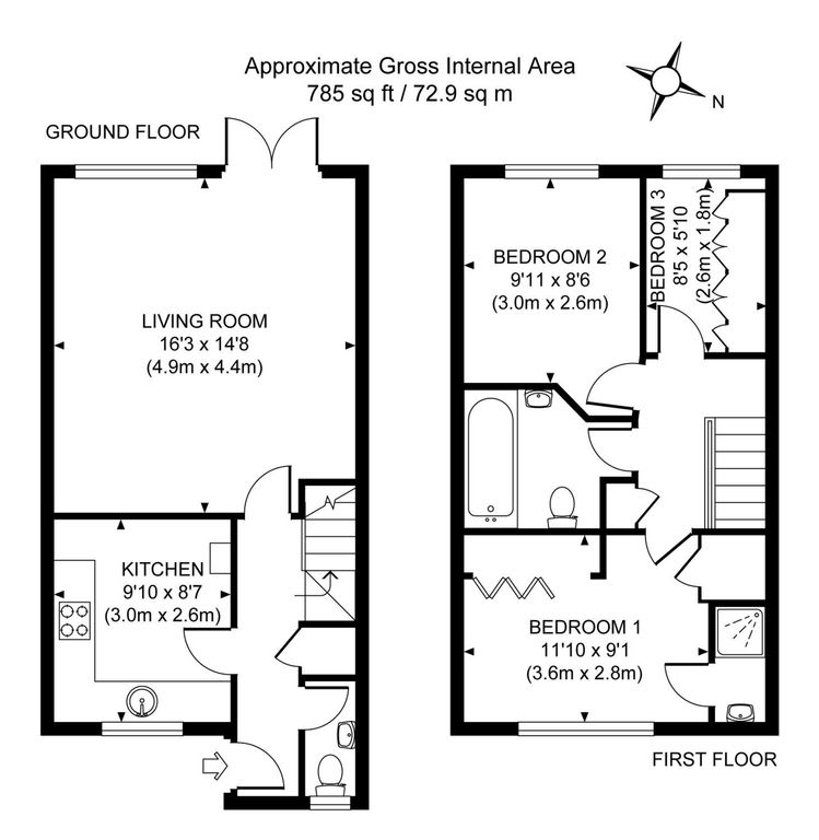 View Woking - Garden, Parking, Pets Welcome in 7 Lorne Gardens GU21 2QL Woking - Garden, Parking, Pets Welcome in 7 Lorne Gardens GU21 2QL - Property image 17 - VivreStays
