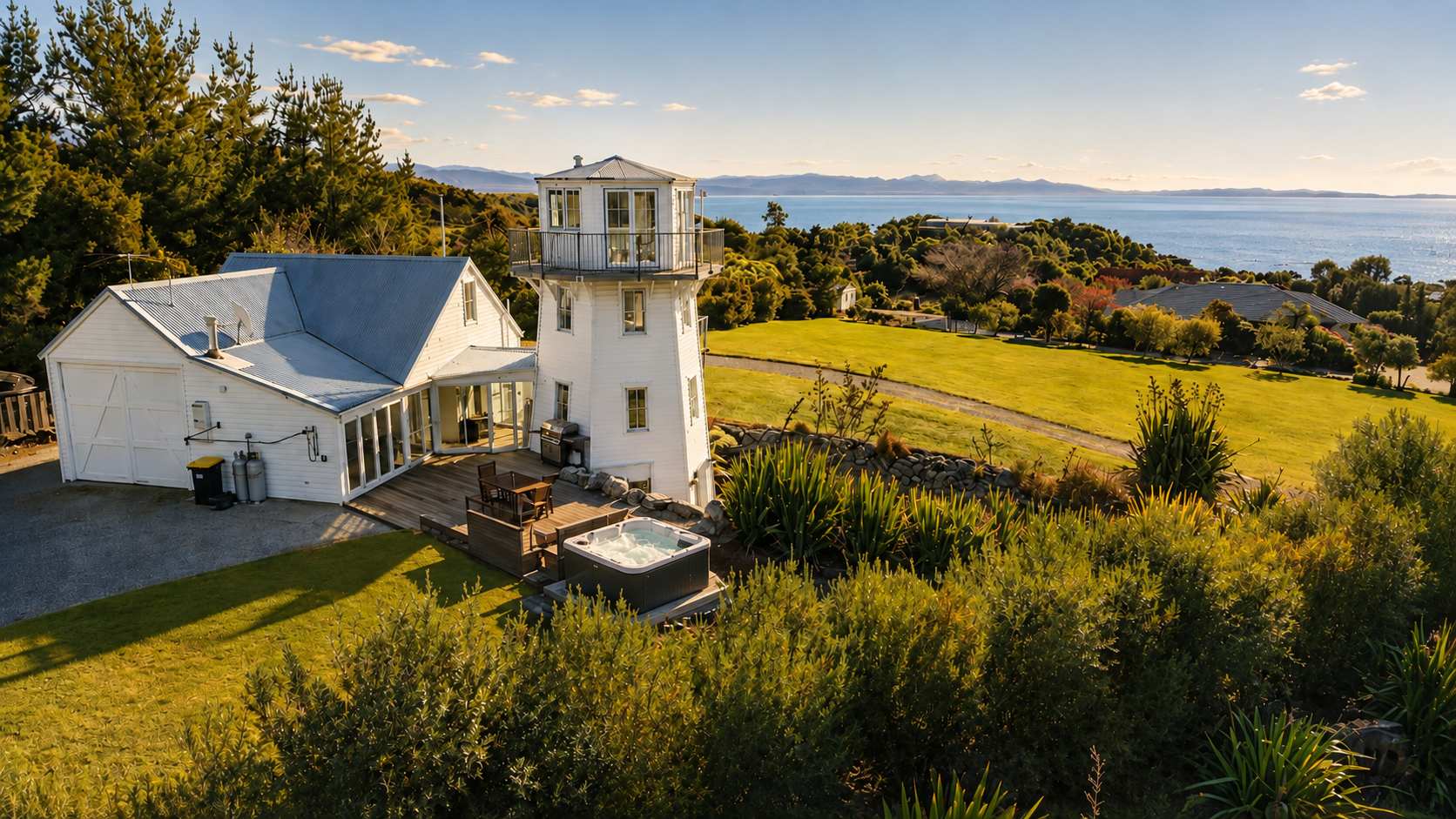The Lighthouse at Ligar Bay - Romantic Coastal Escape with Spa