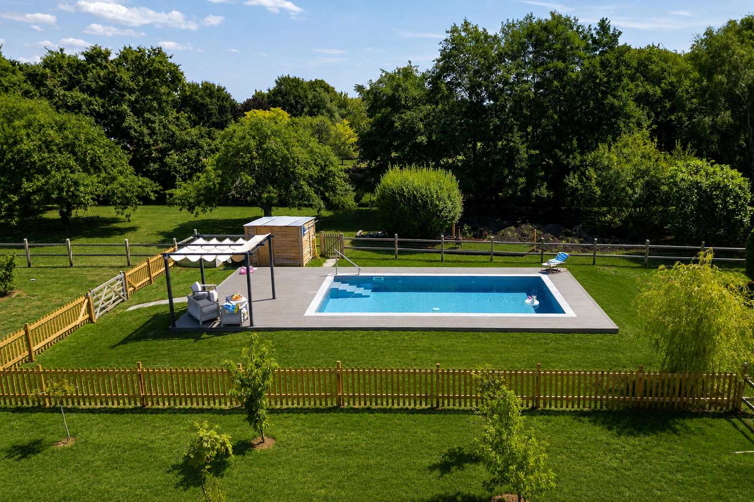 Guests can enjoy access to a heated swimming pool, open from May to September (requires pre-booked swimming slots of £75).