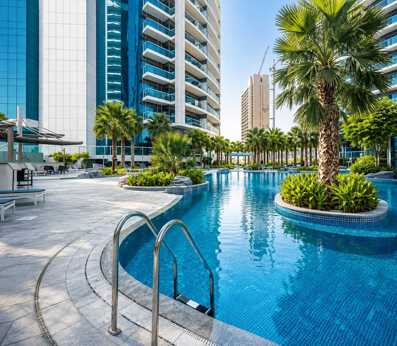 Luxury 3BR Apartment with Pool & Gym in Dubai - Image 34