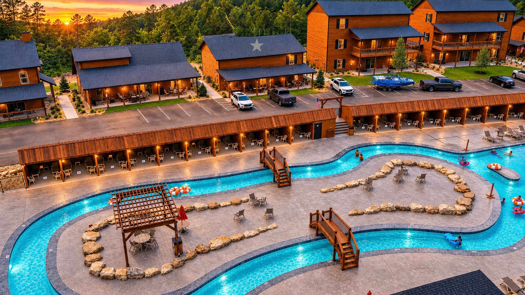 6 BR by the lazy river · 6 private baths