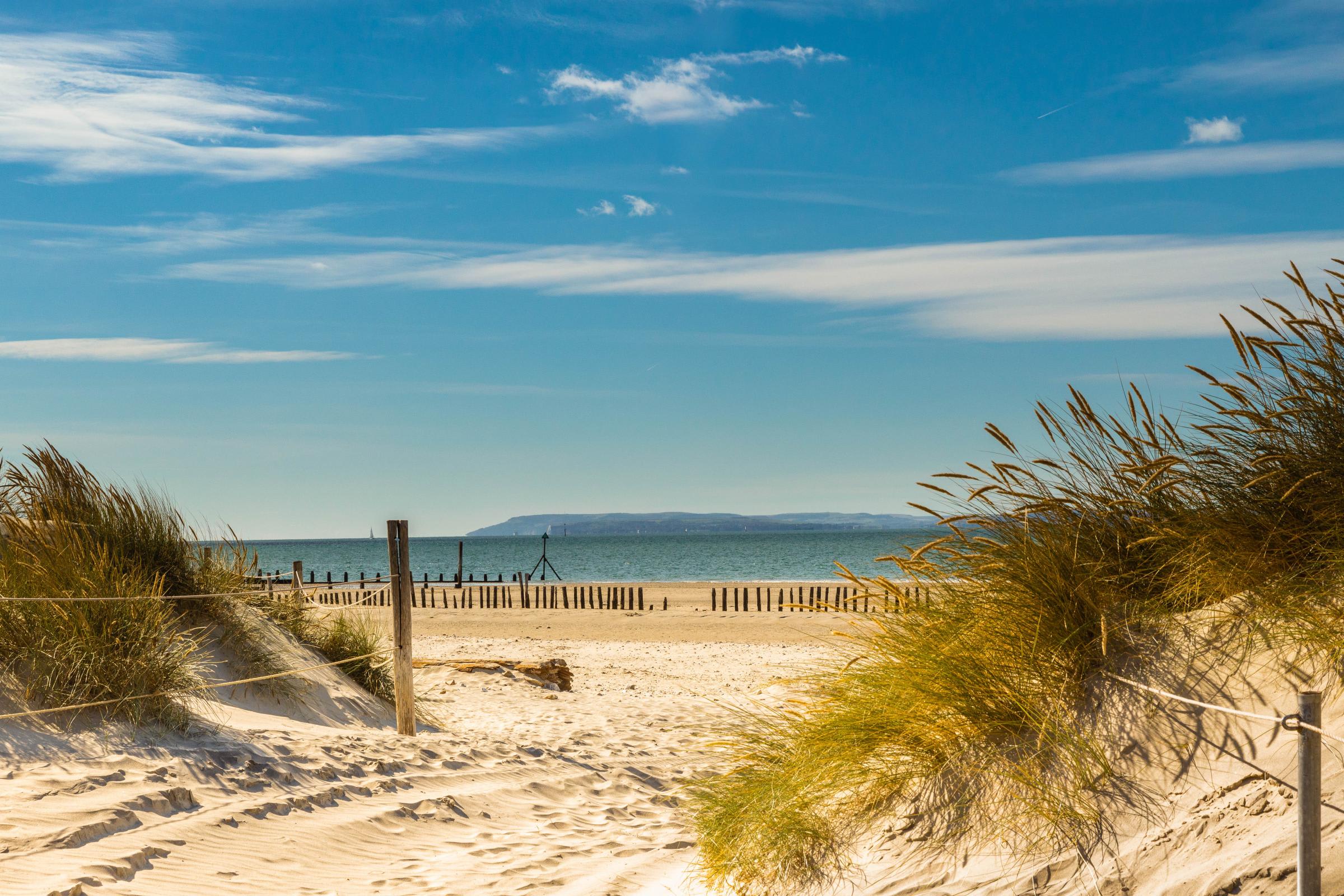 Stunning sandy paths through the dunes leading to the famous Blue Flag beach