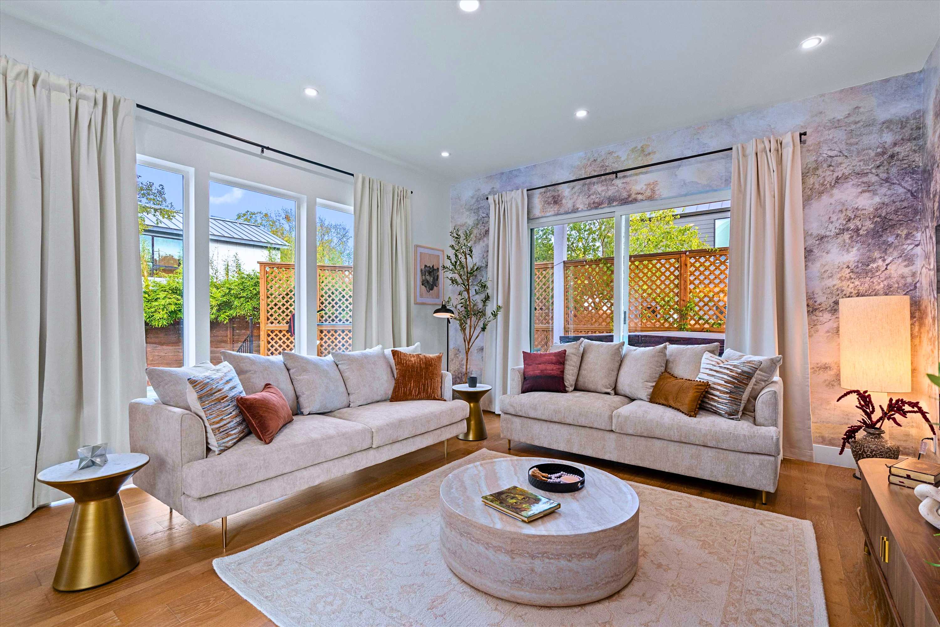 Gather Round the Plush Couches for Game and Movie Nights