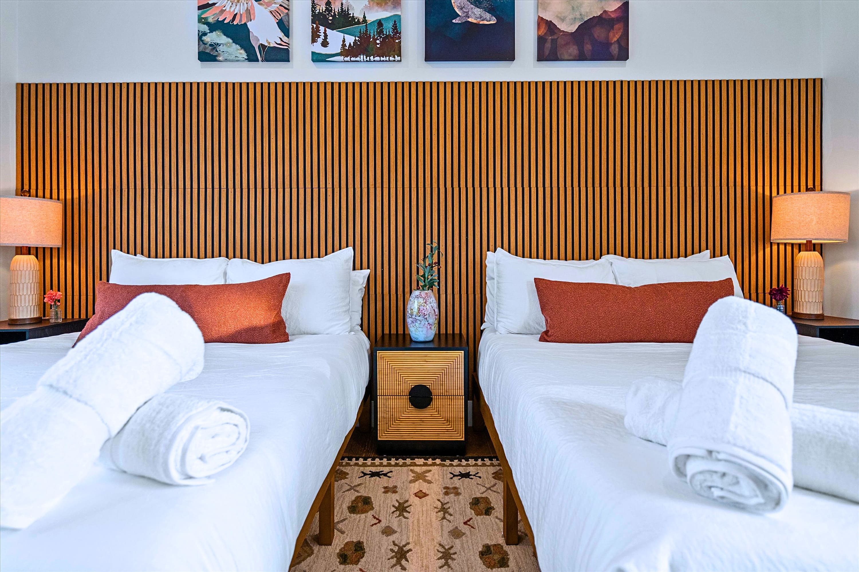 Comfort and Convenience Await in This Two-Queen Suite