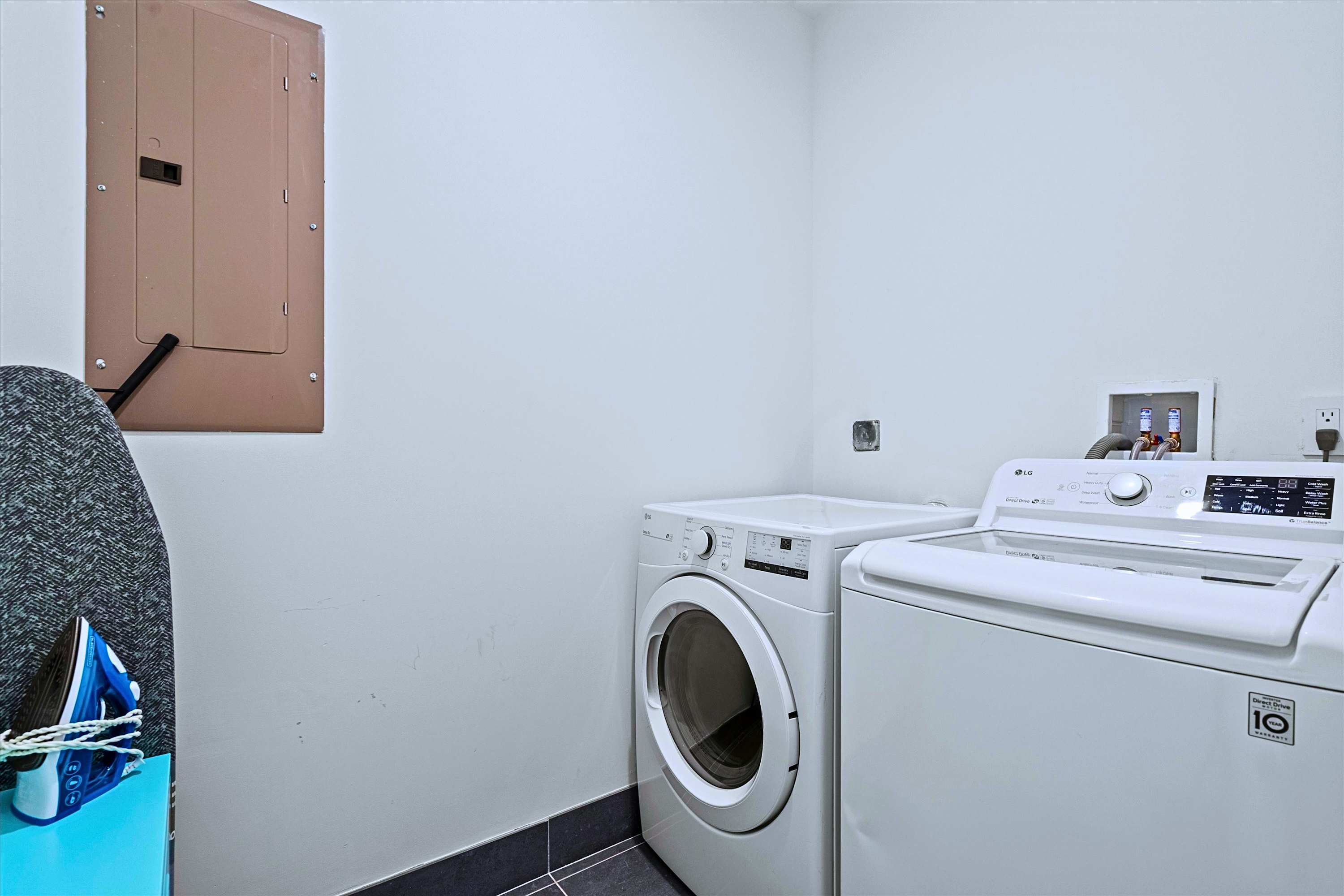 Dedicated laundry room with washer and dryer
