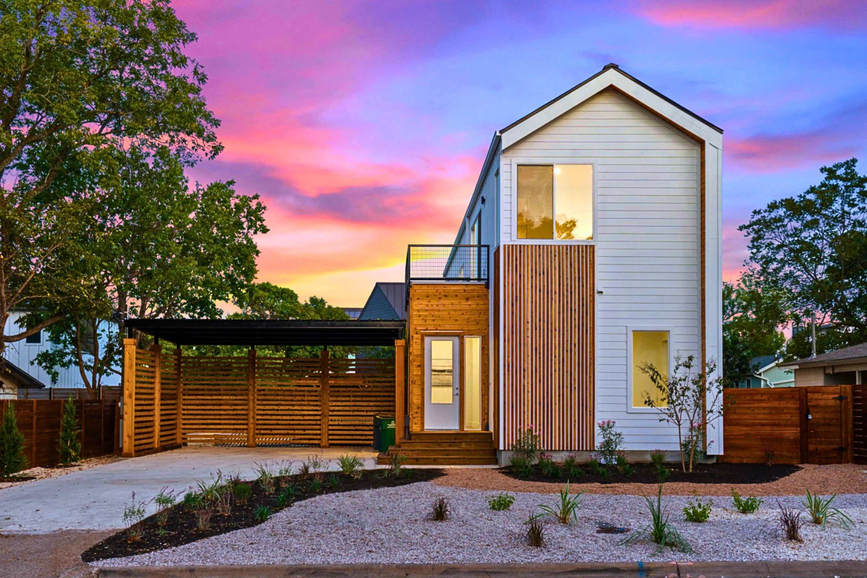 Golden Hour View with Convenient EV Parking On-Site